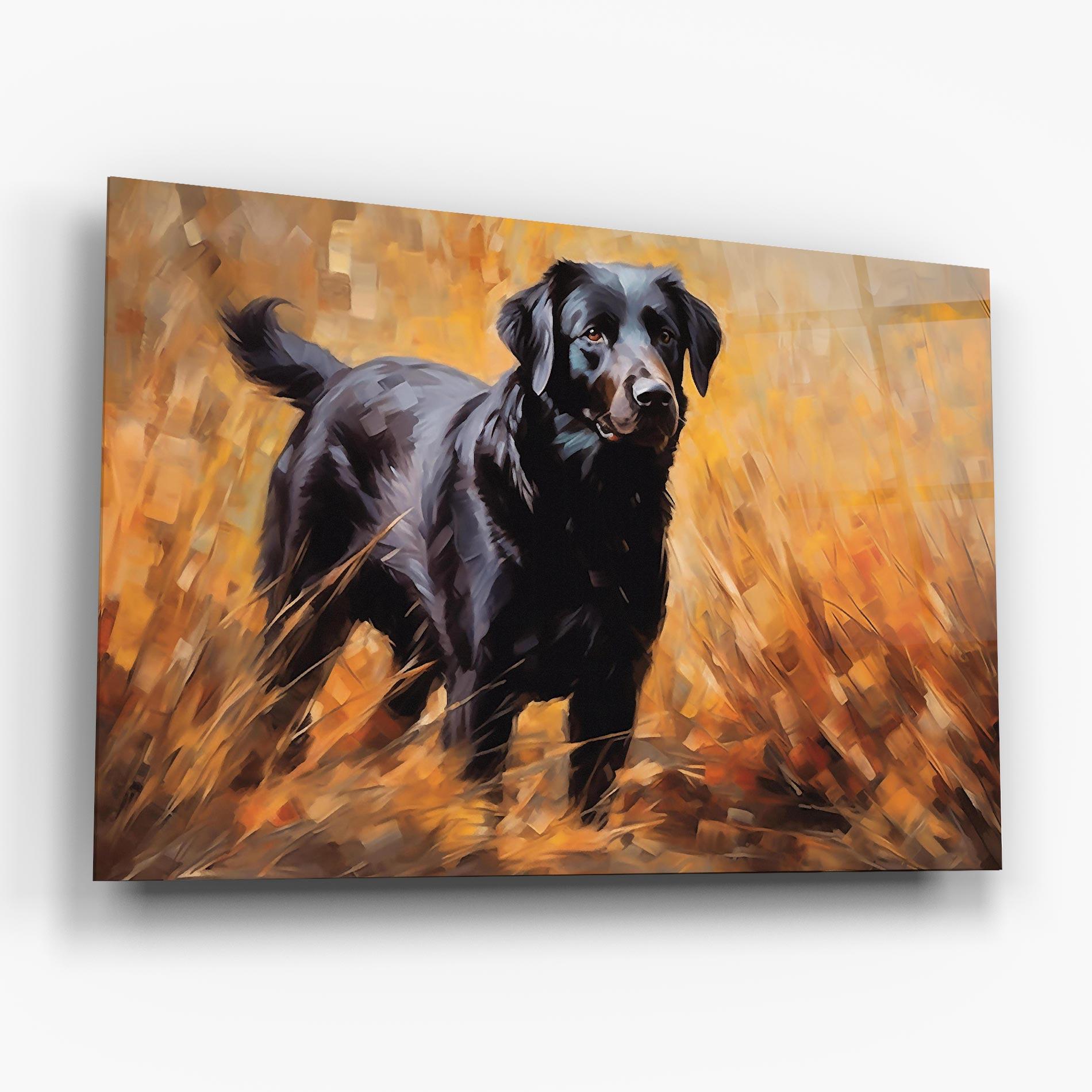 Tablou Sticla Black Pretty Dog mockup 6