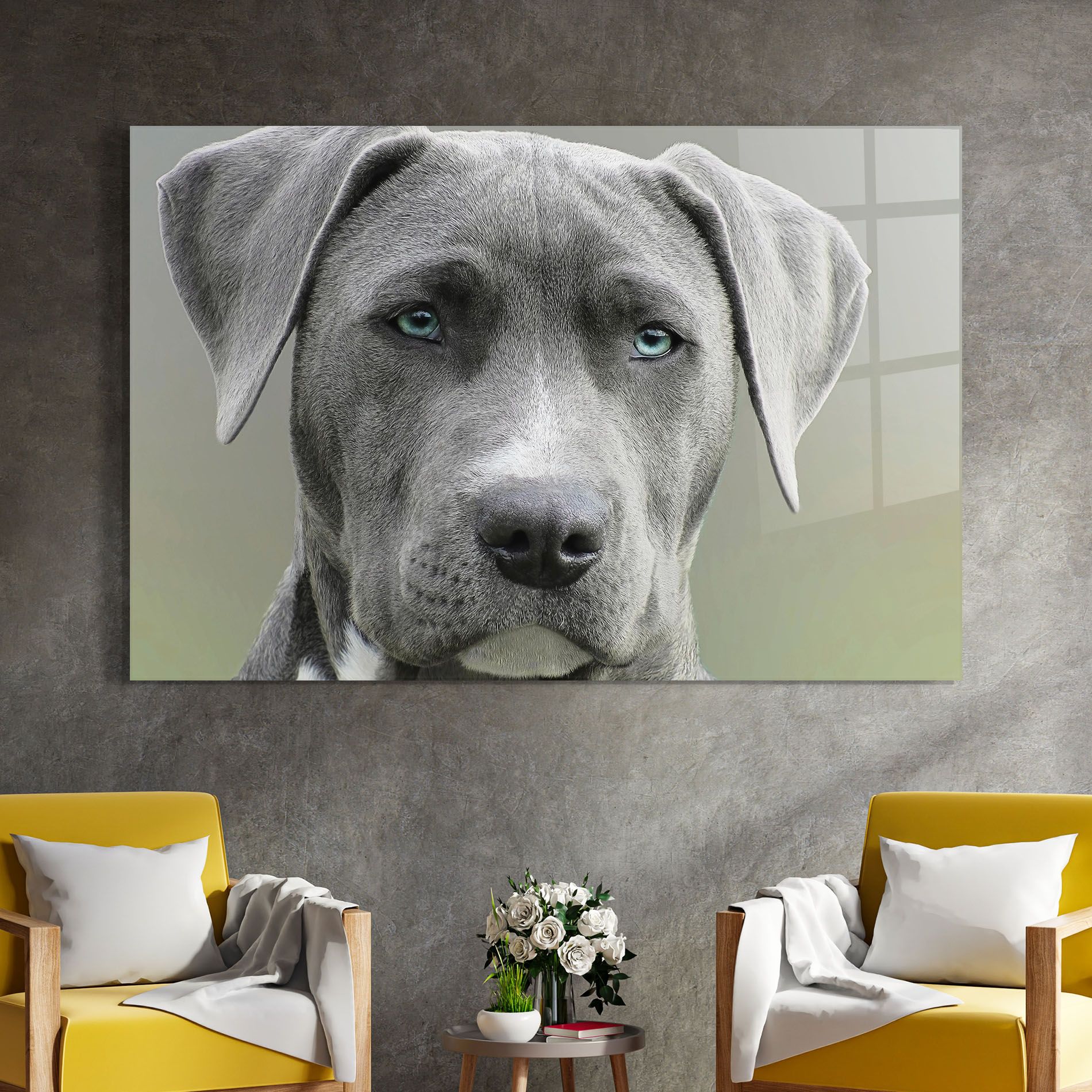 Blue Eyes Dog mockup 4