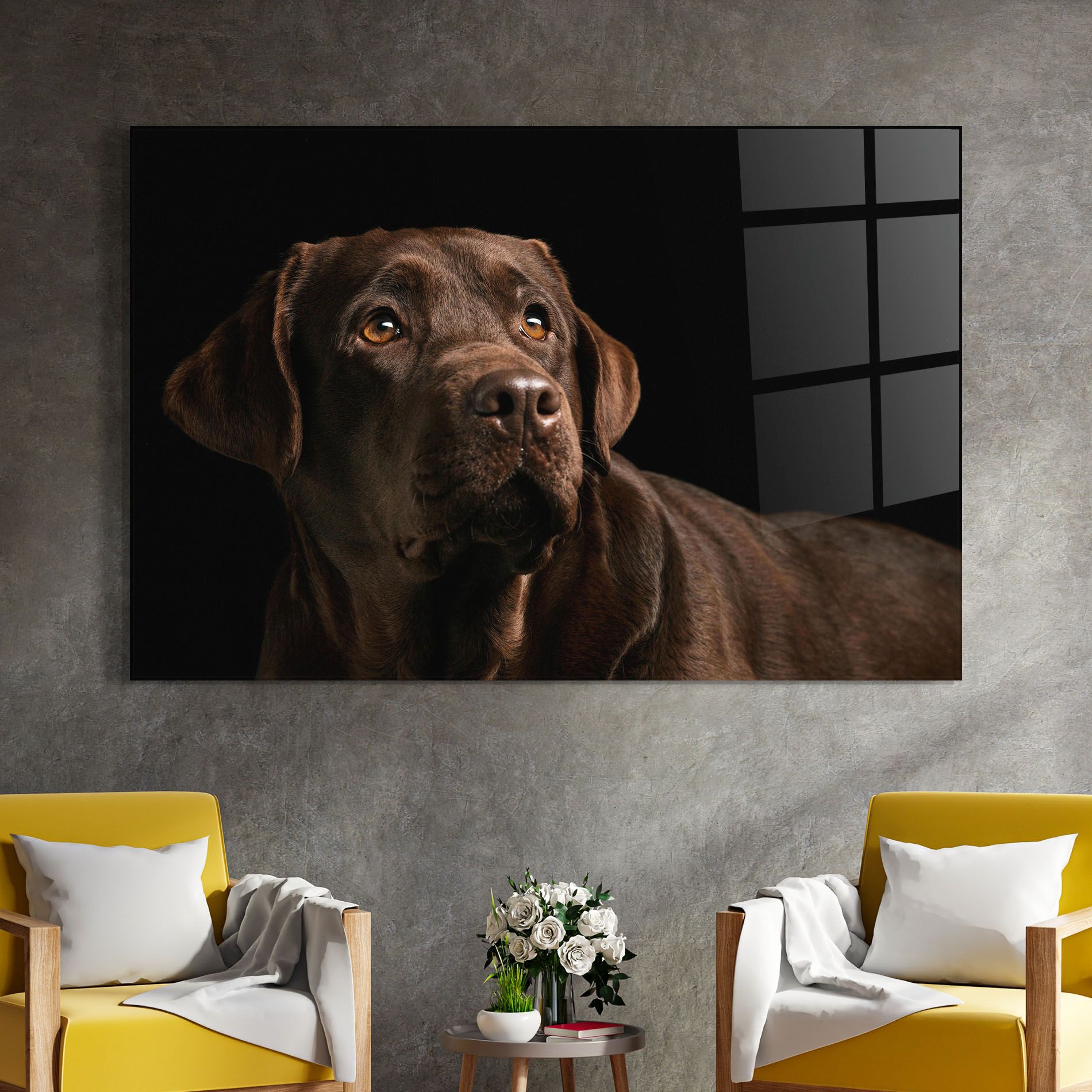 Brown Labrador mockup 4