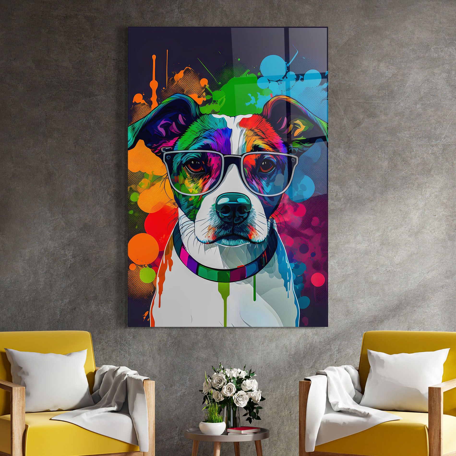 Colorful Dog mockup 4