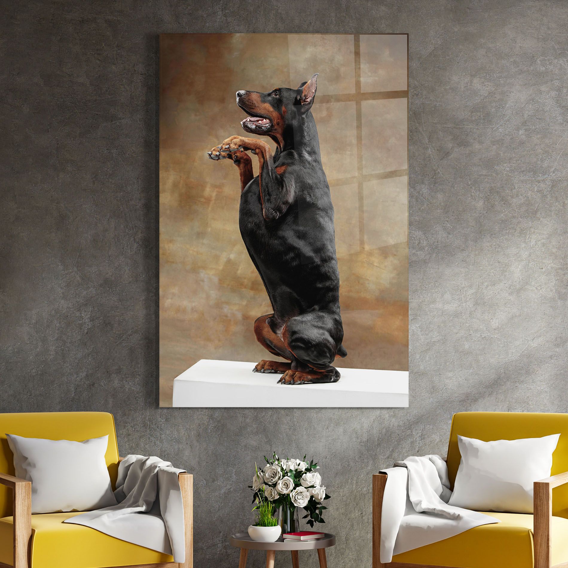 Doberman Standing mockup 4