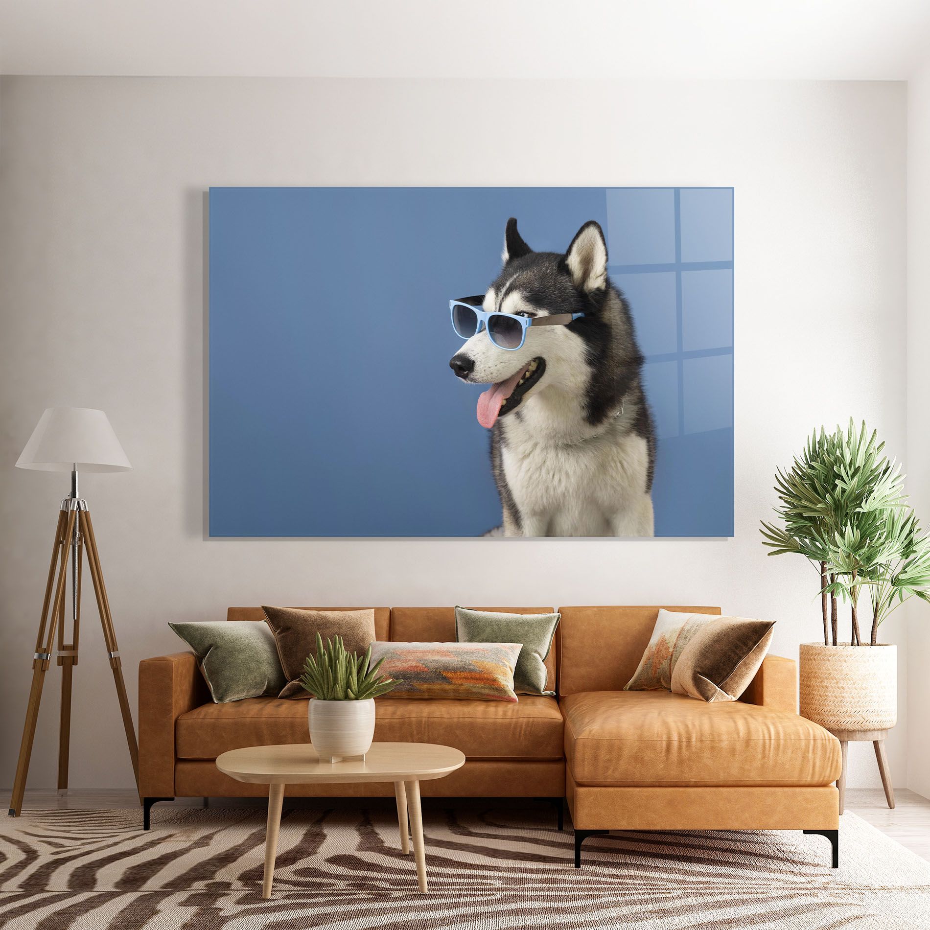 Blue Glasses Dog mockup 7