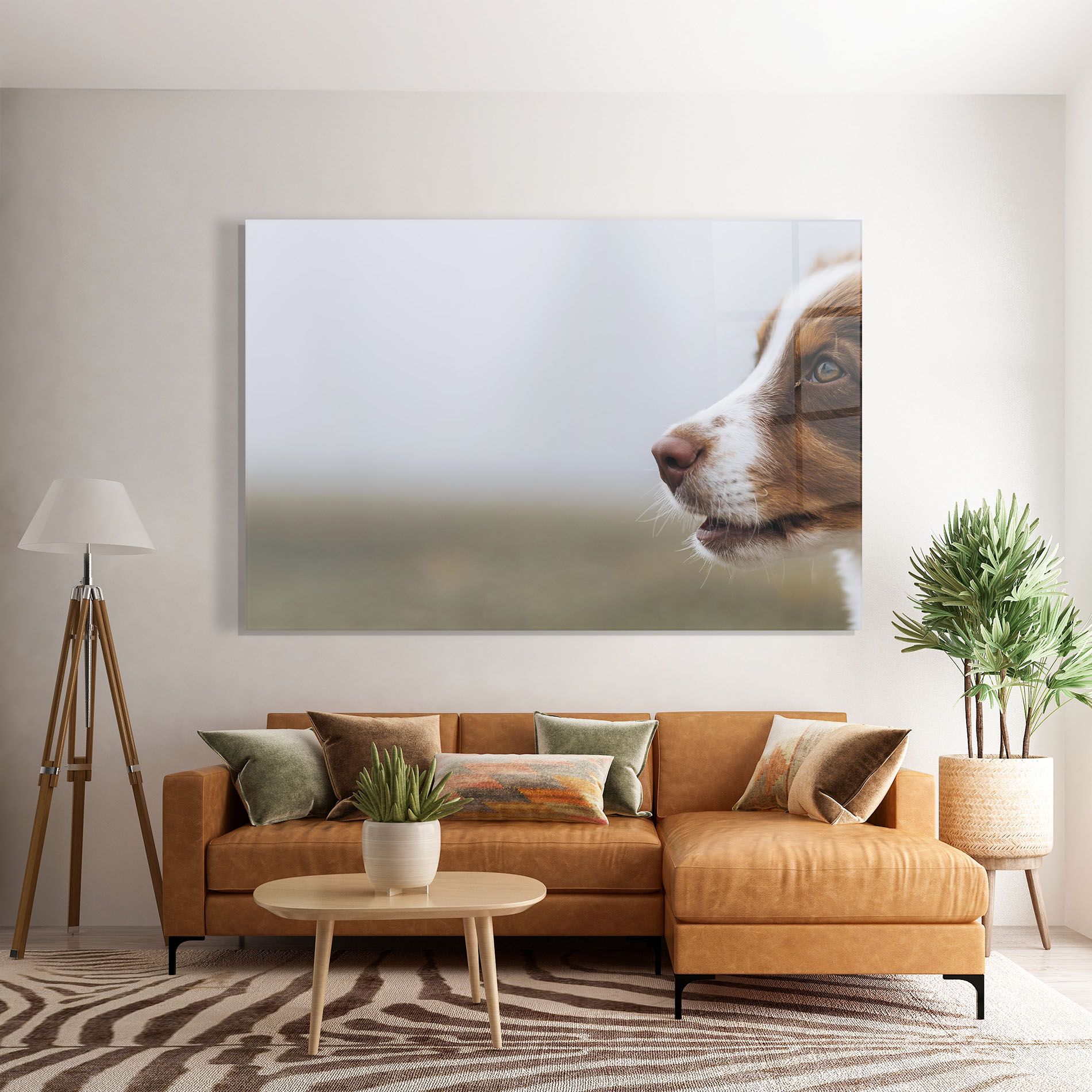 Brown White Dog mockup 7