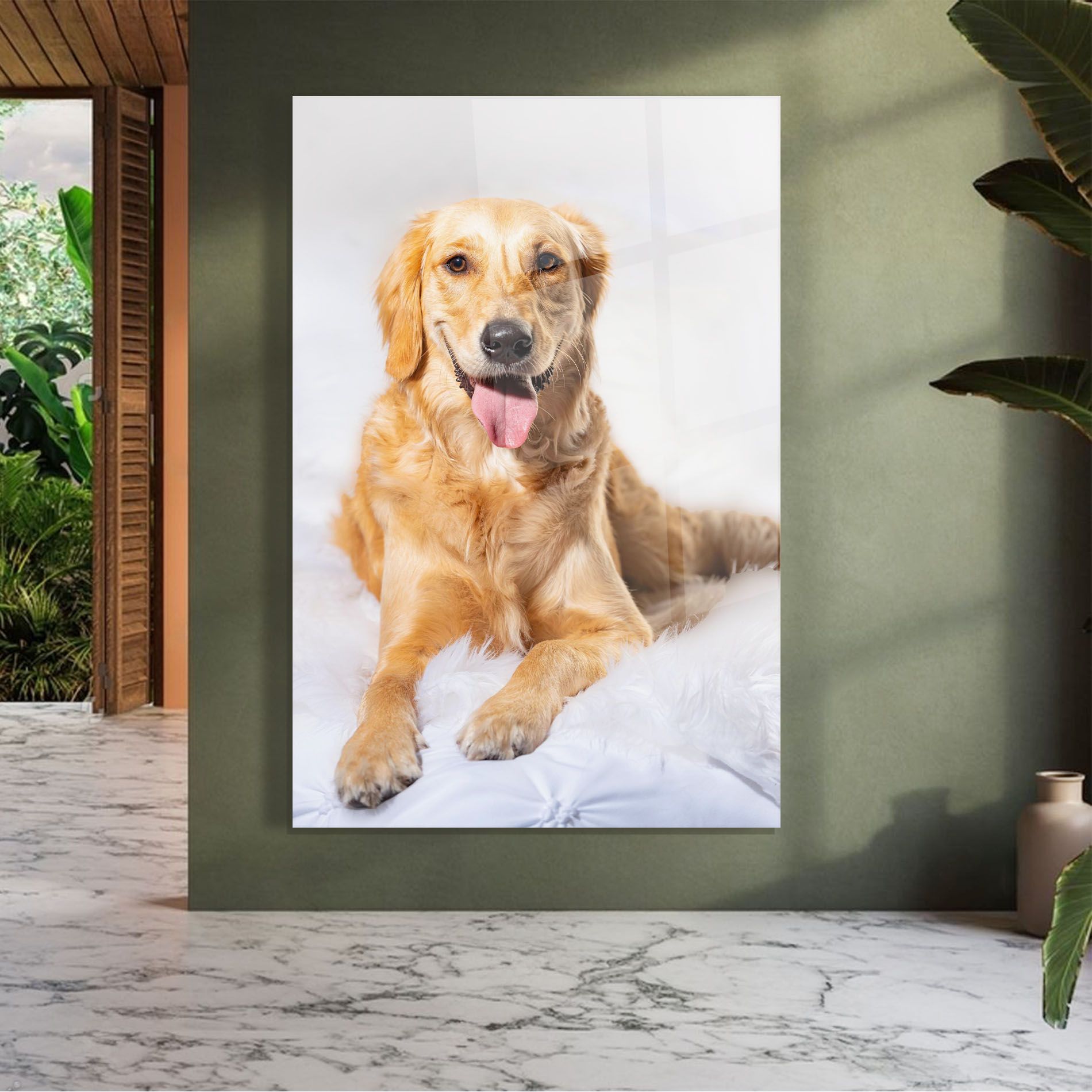 Beautiful Gold Dog mockup 7