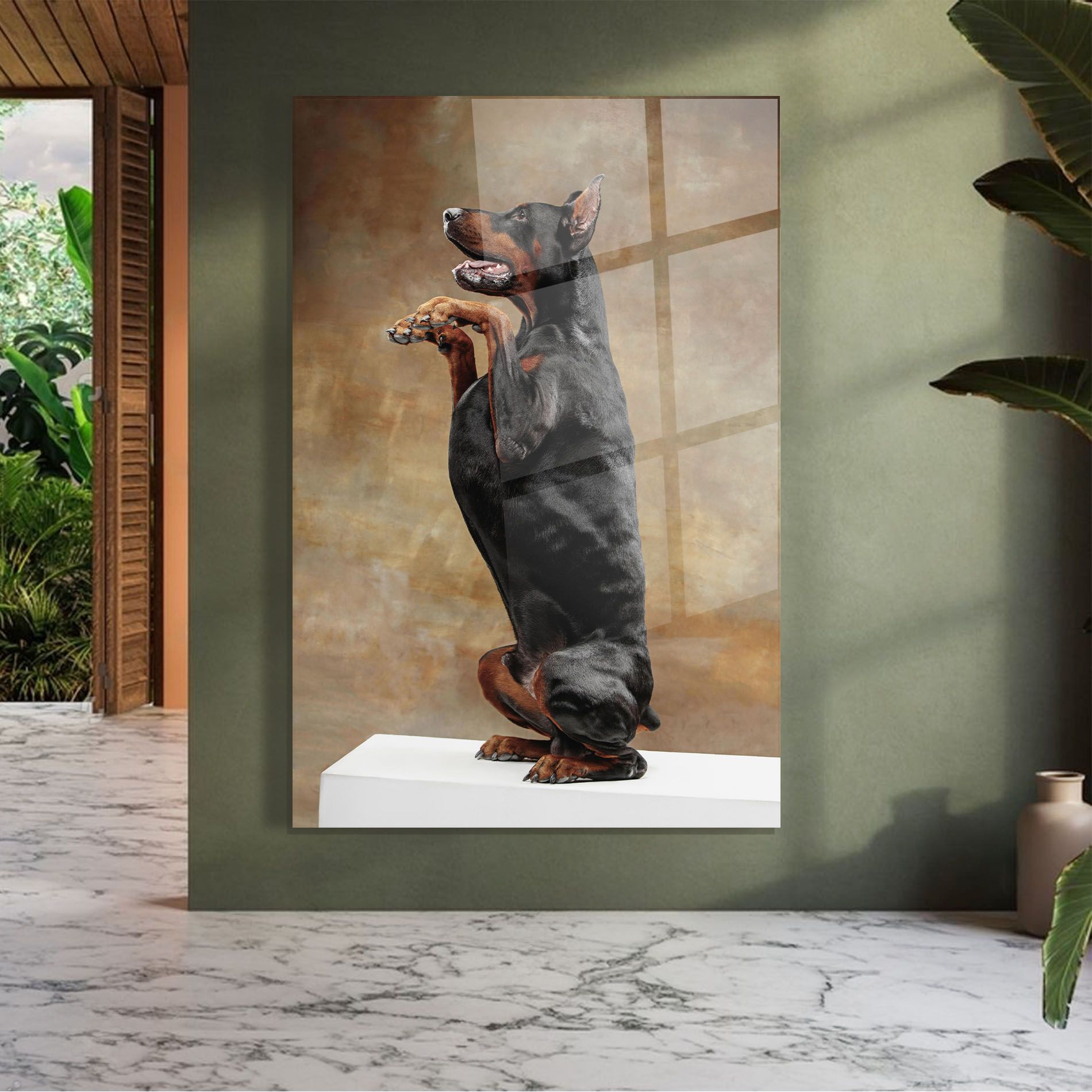 Doberman Standing mockup 7