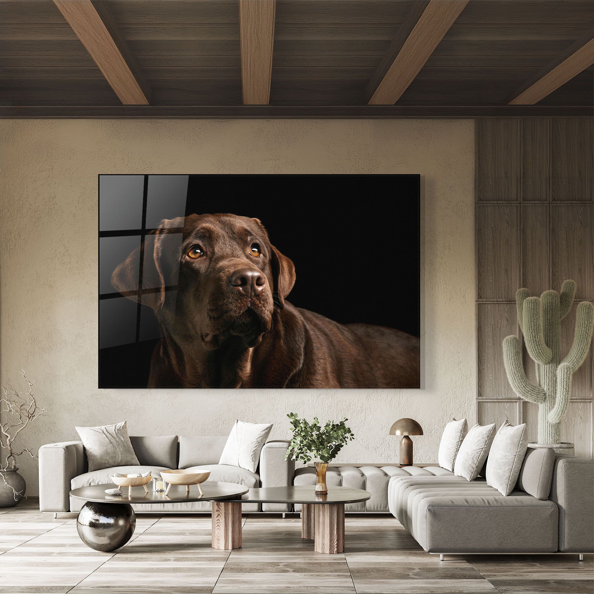 Brown Labrador mockup 8