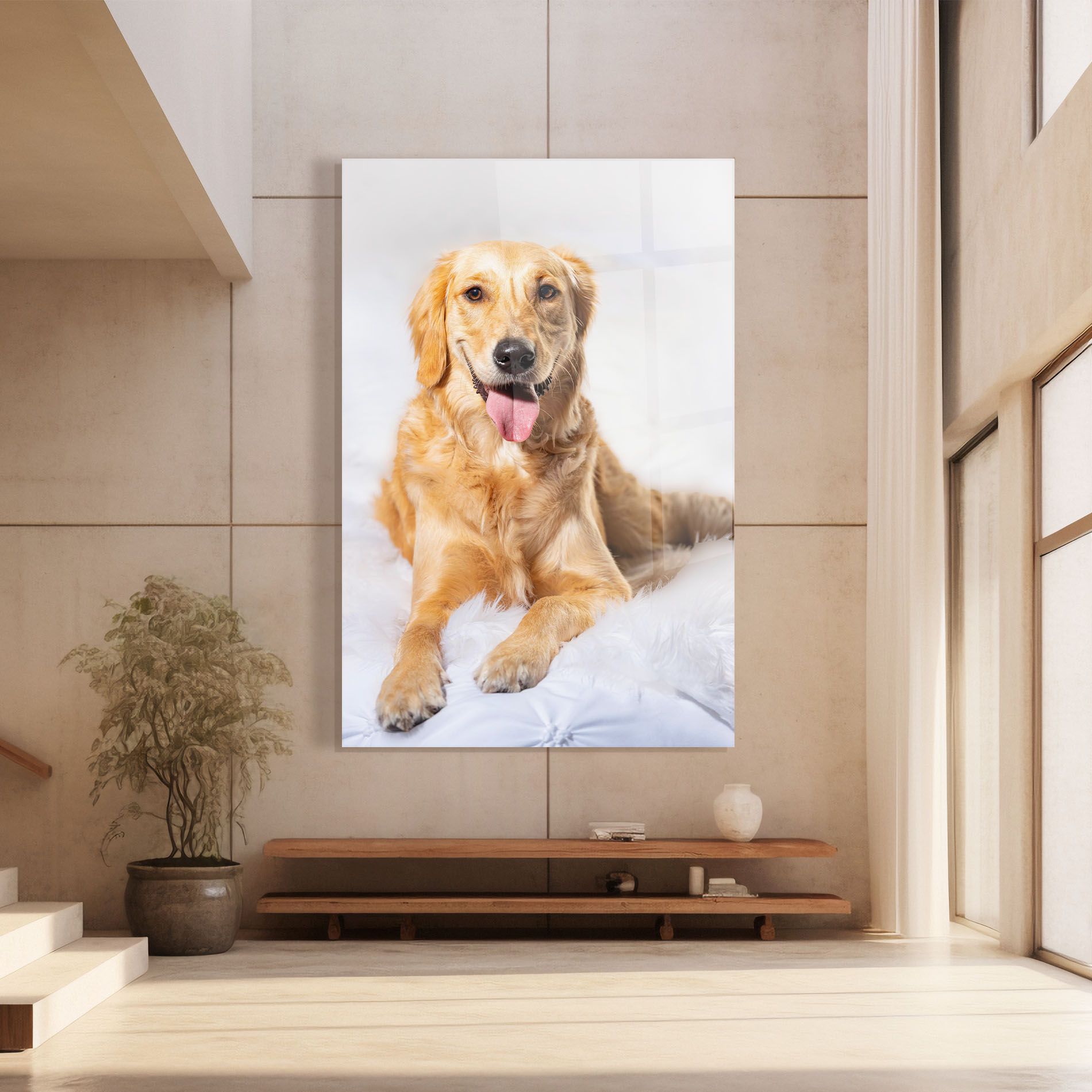 Beautiful Gold Dog mockup 8