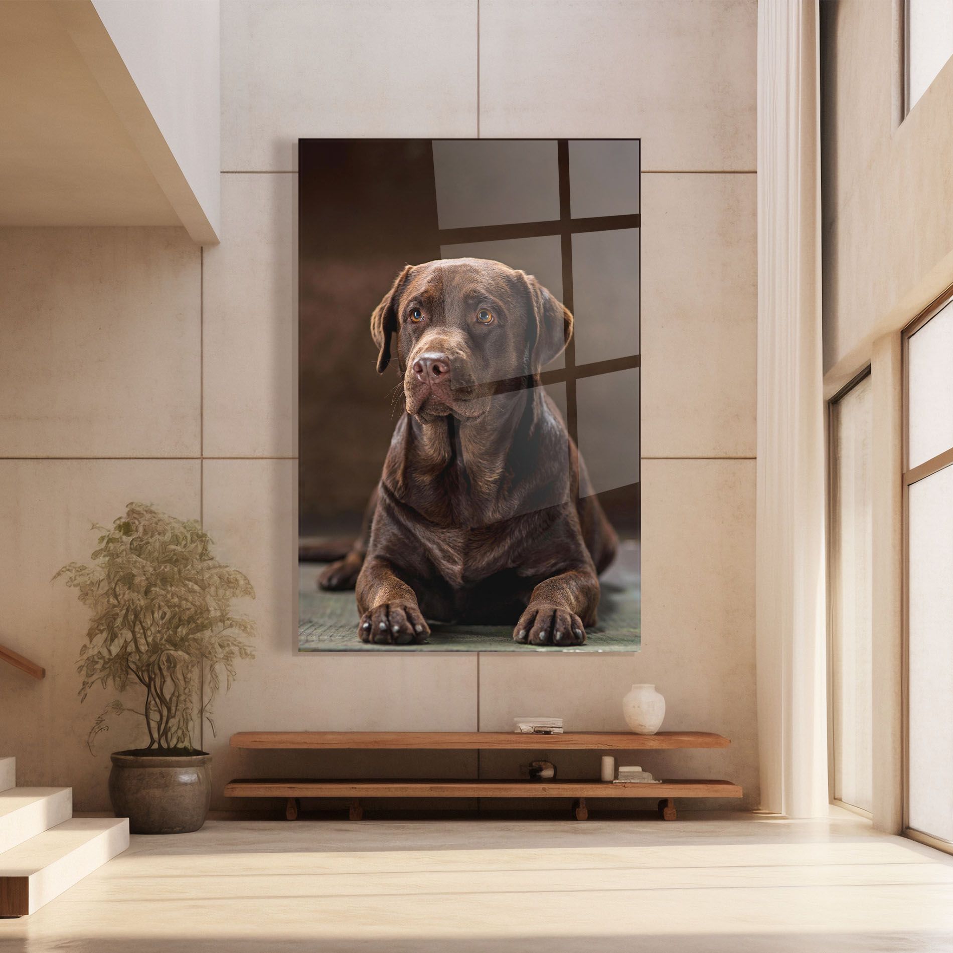 Brown Labrador Dog mockup 8
