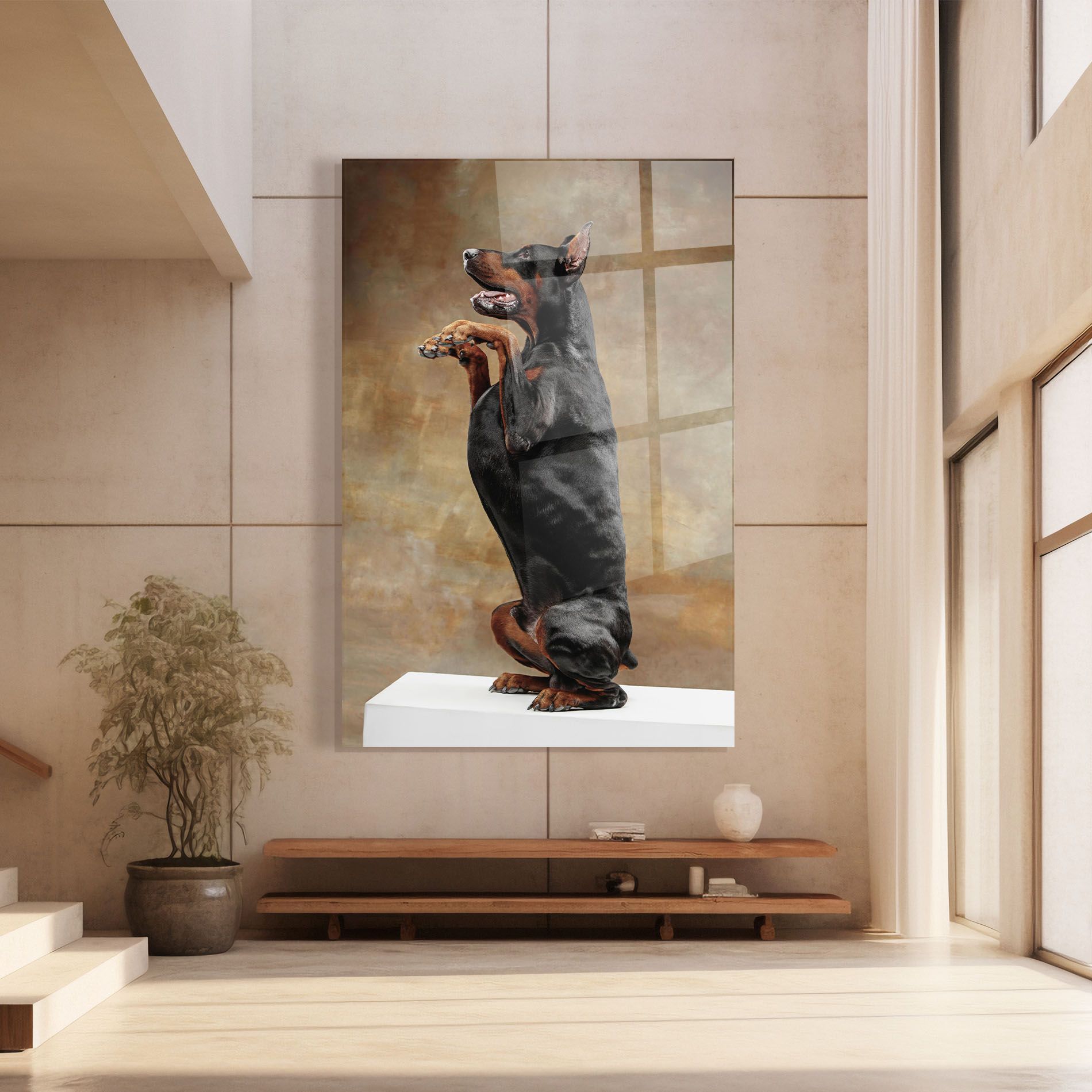 Doberman Standing mockup 8