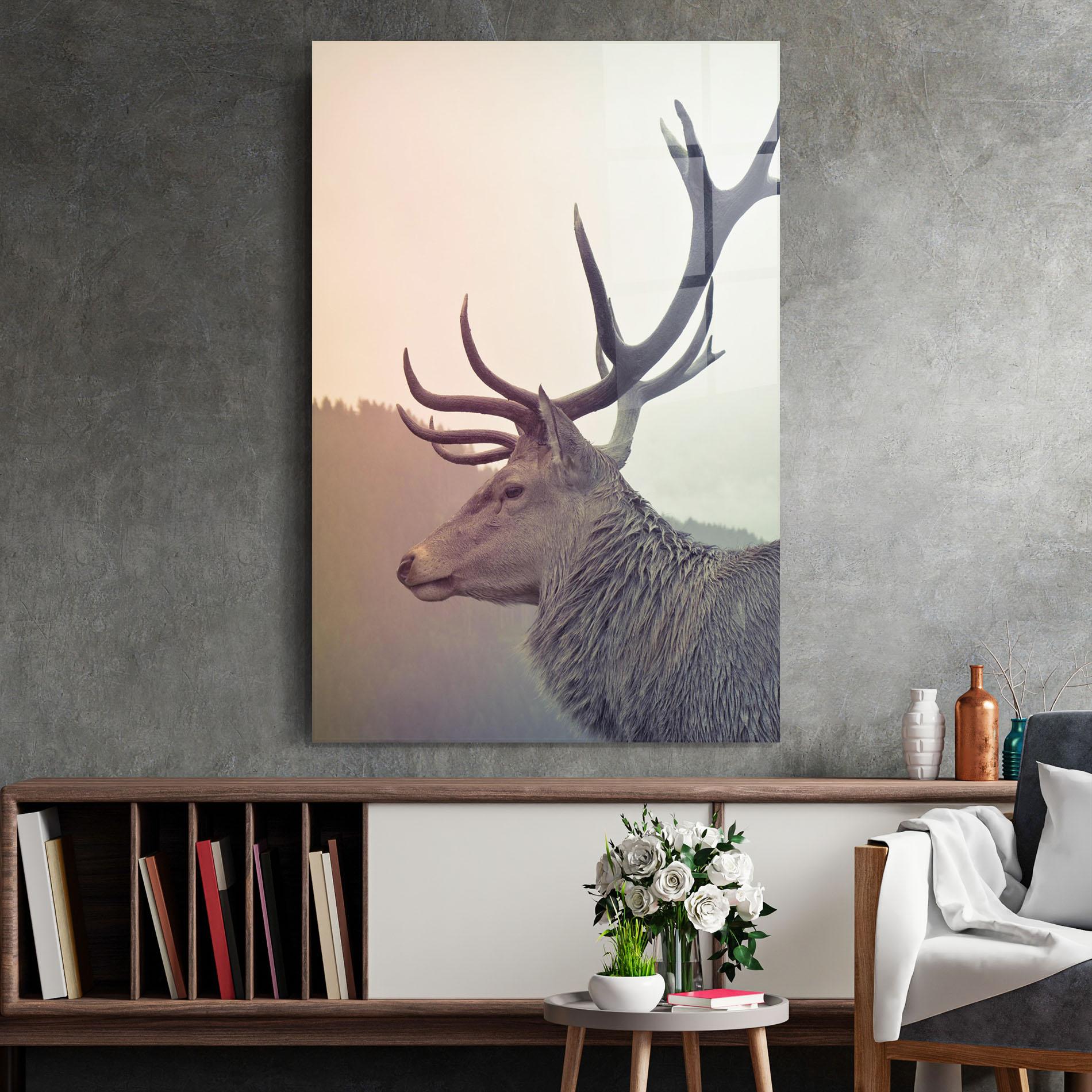 Tablou Sticla King Of The Forest mockup 2