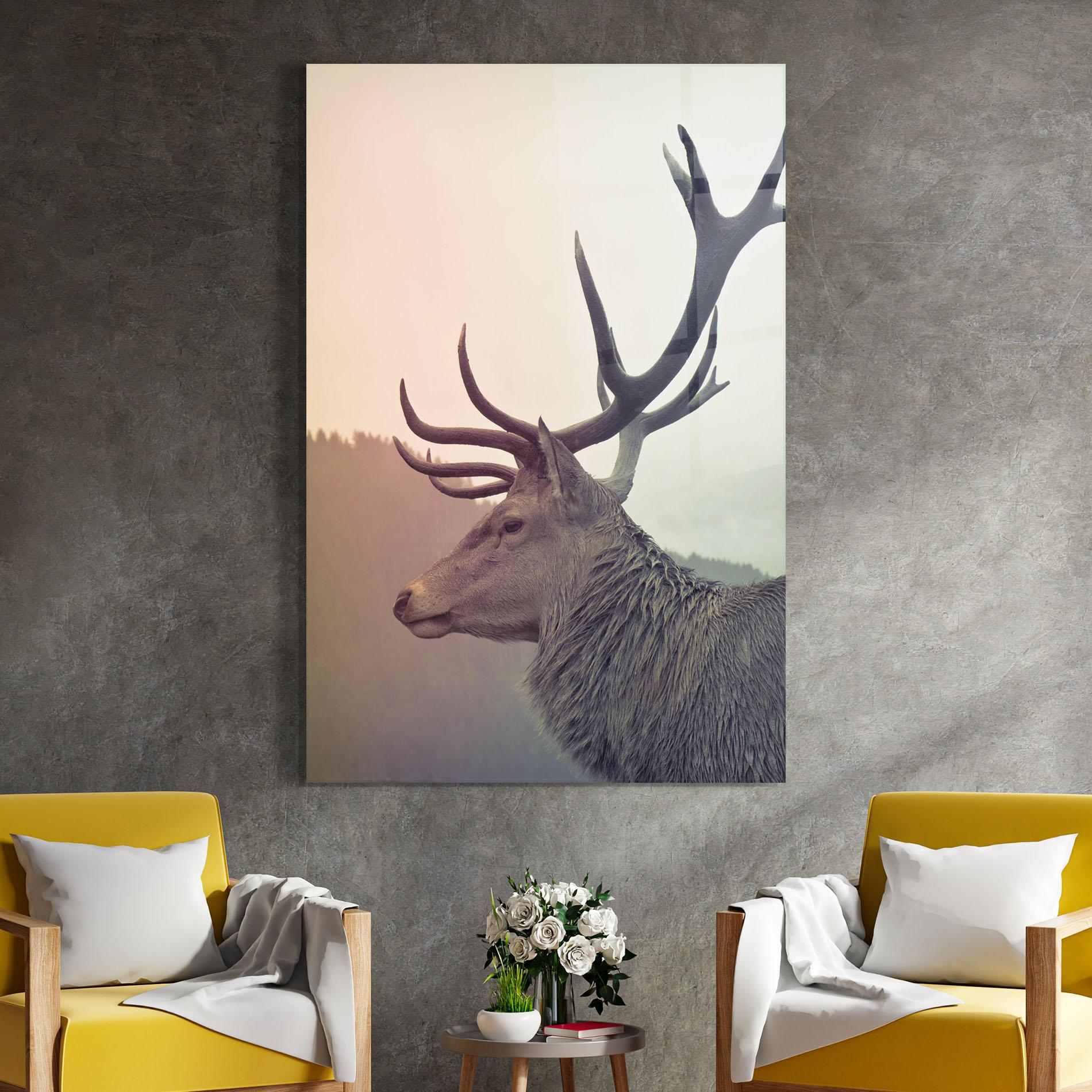 Tablou Sticla King Of The Forest mockup 4