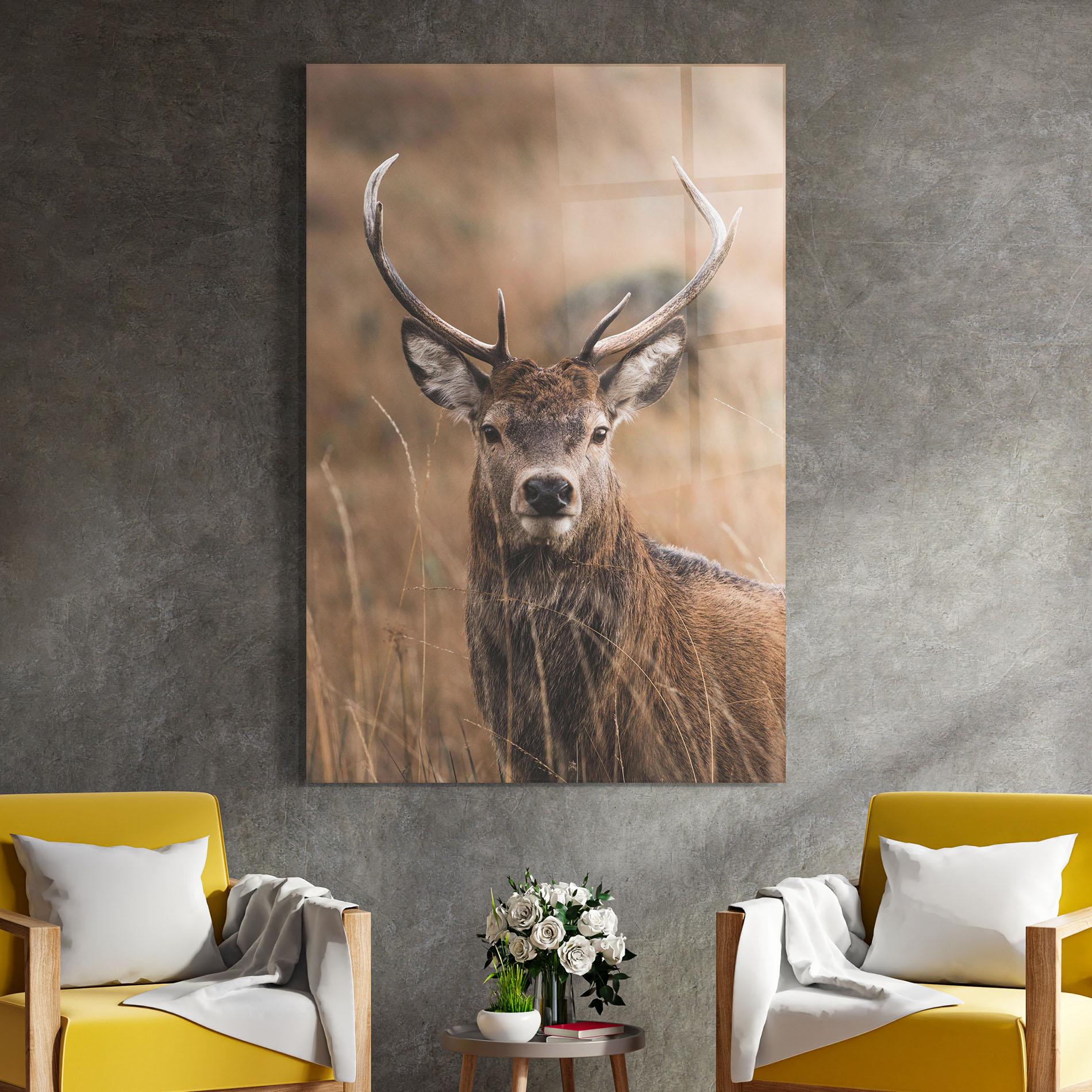 Tablou Sticla Majestic Deer mockup 4