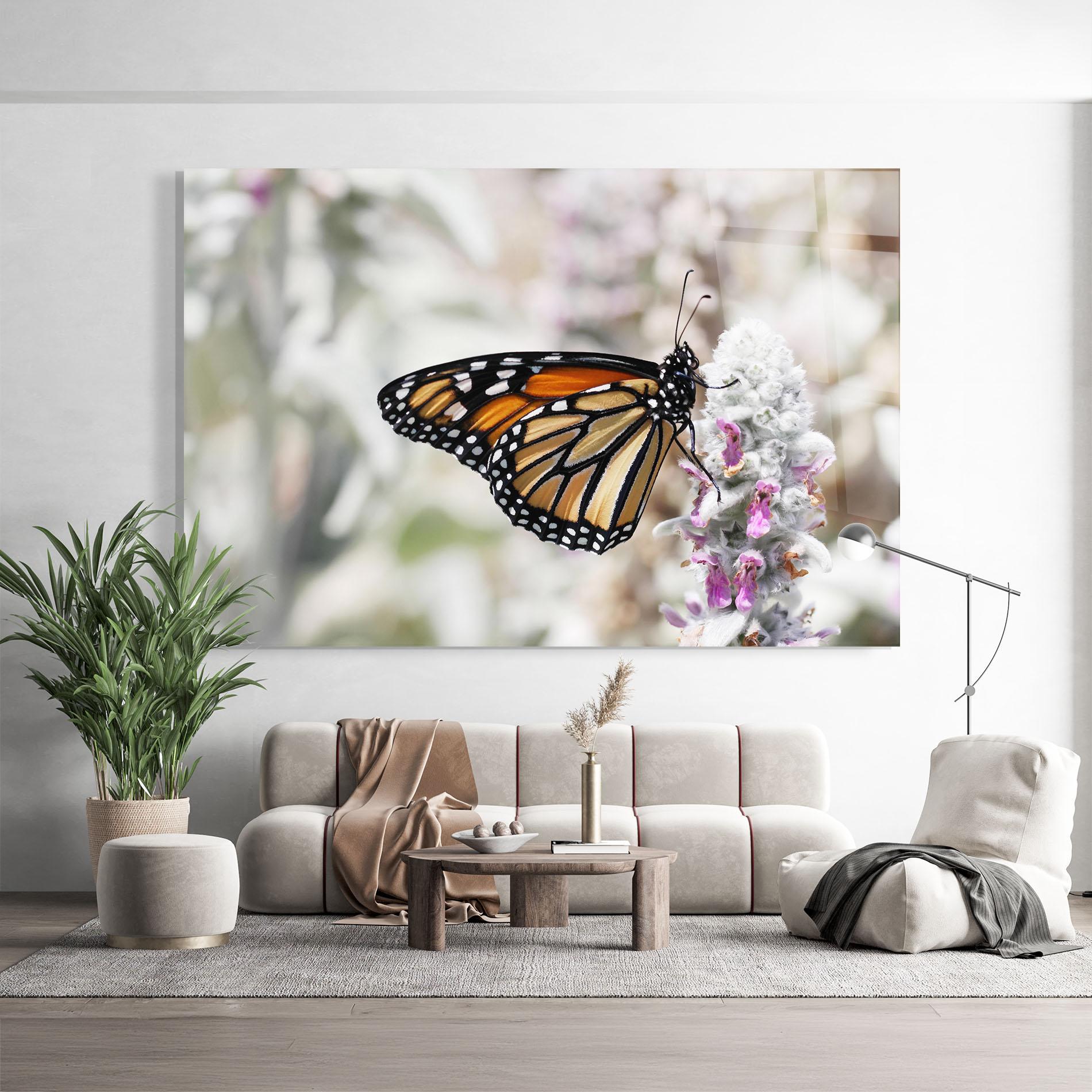 Tablou Sticla Beauty Butterfly mockup 9