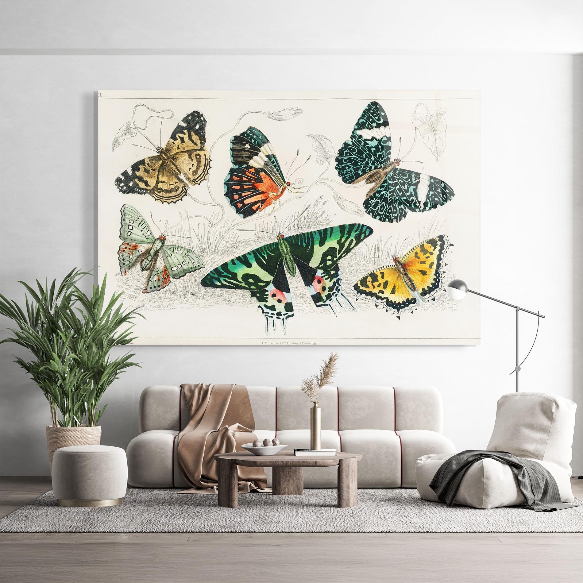 Tablou Sticla Butterfly Art mockup 9