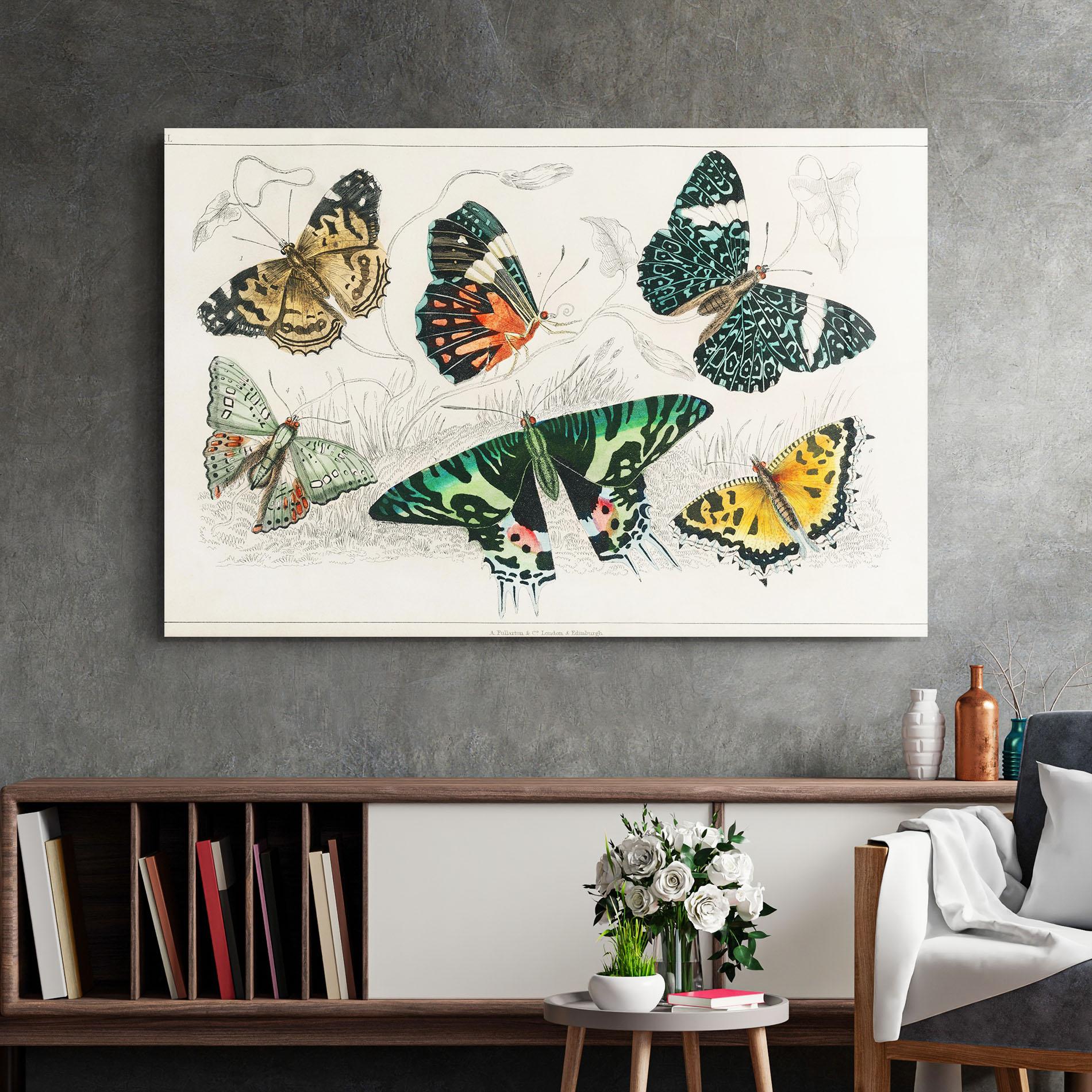 Tablou Sticla Butterfly Art mockup 2