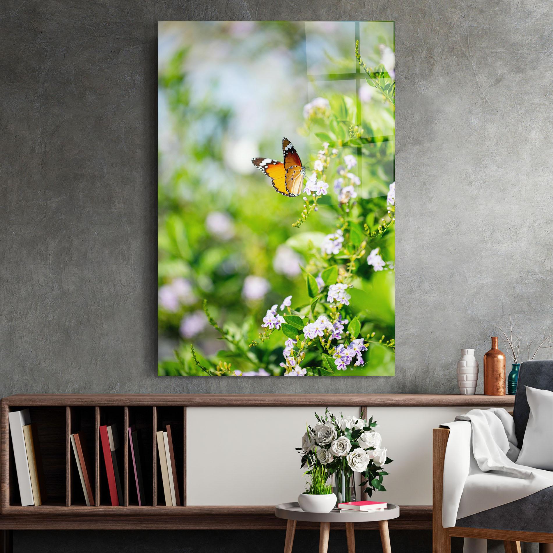 Tablou Sticla Little Orange Elephant mockup 2