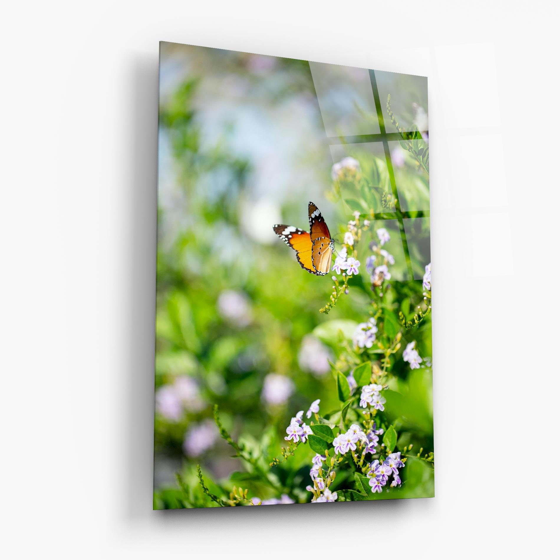 Tablou Sticla Little Orange Elephant mockup 6