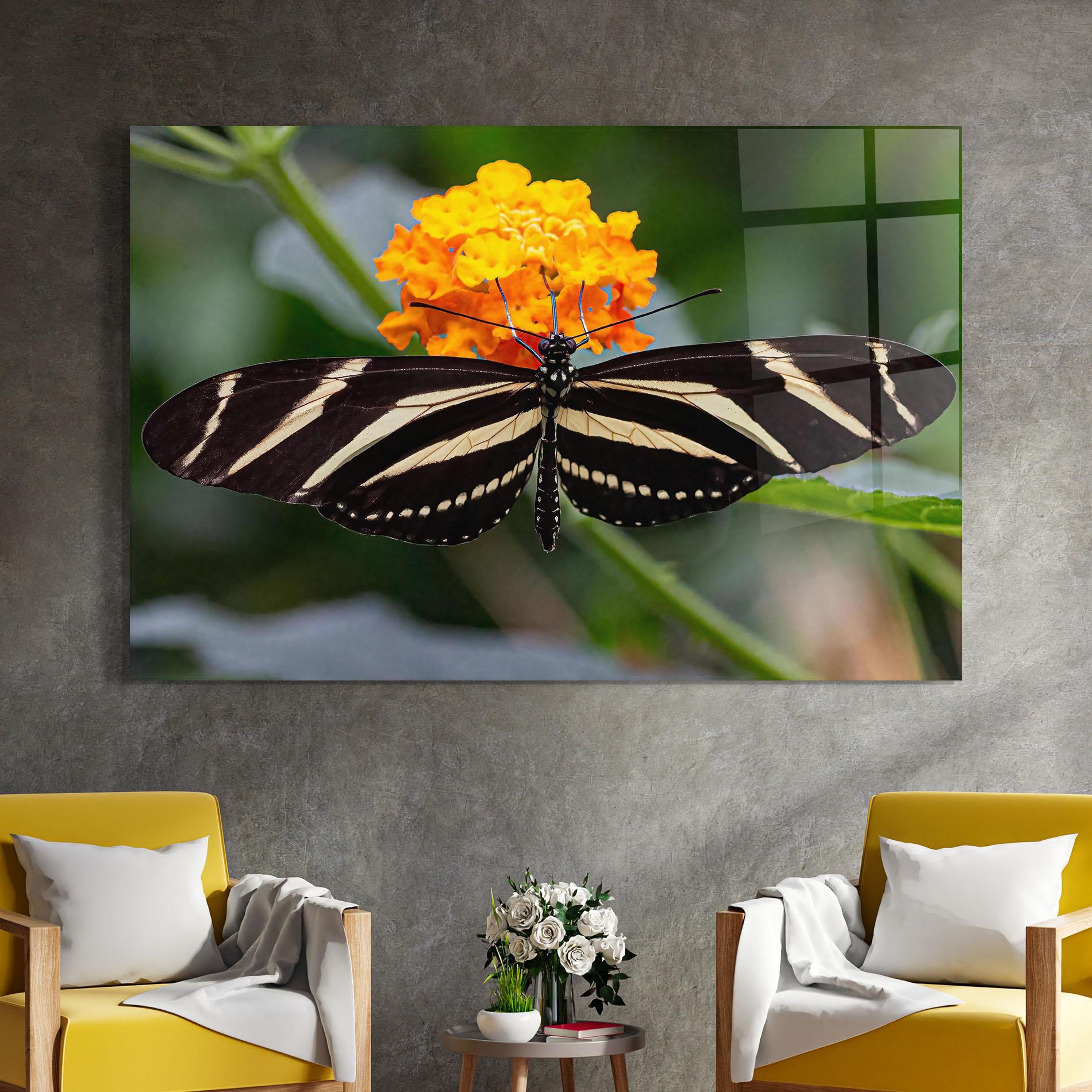 Tablou Sticla Big Wings Butterfly mockup 4