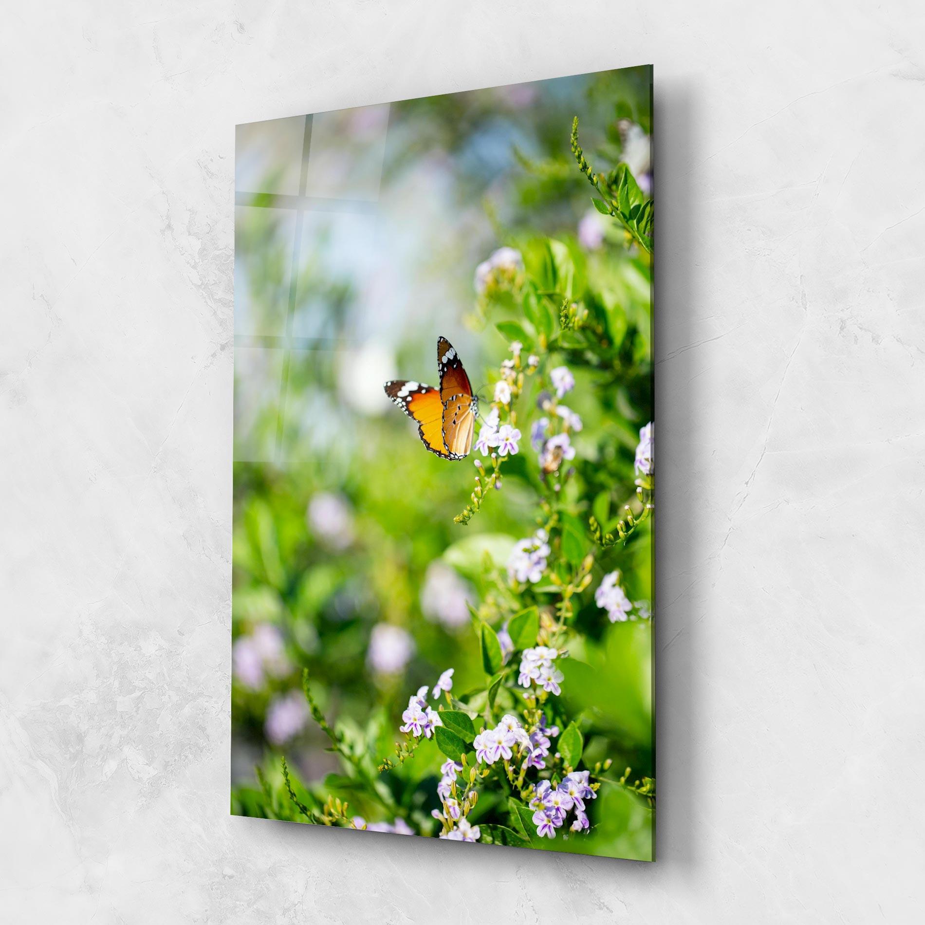 Tablou Sticla Little Orange Elephant mockup 1