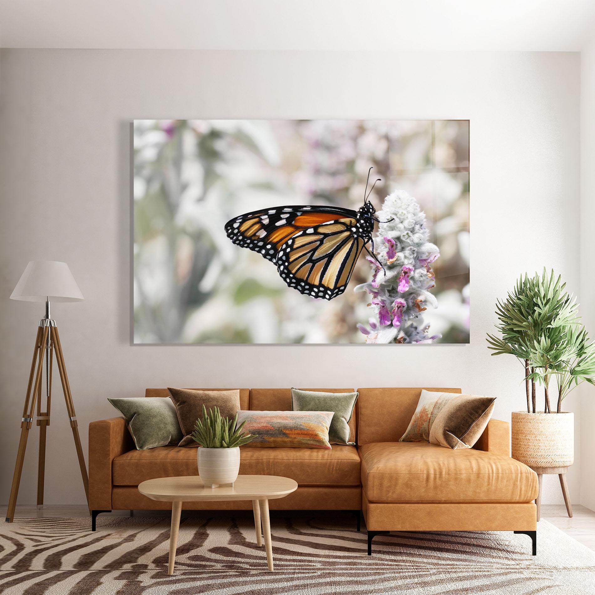 Tablou Sticla Beauty Butterfly mockup 7