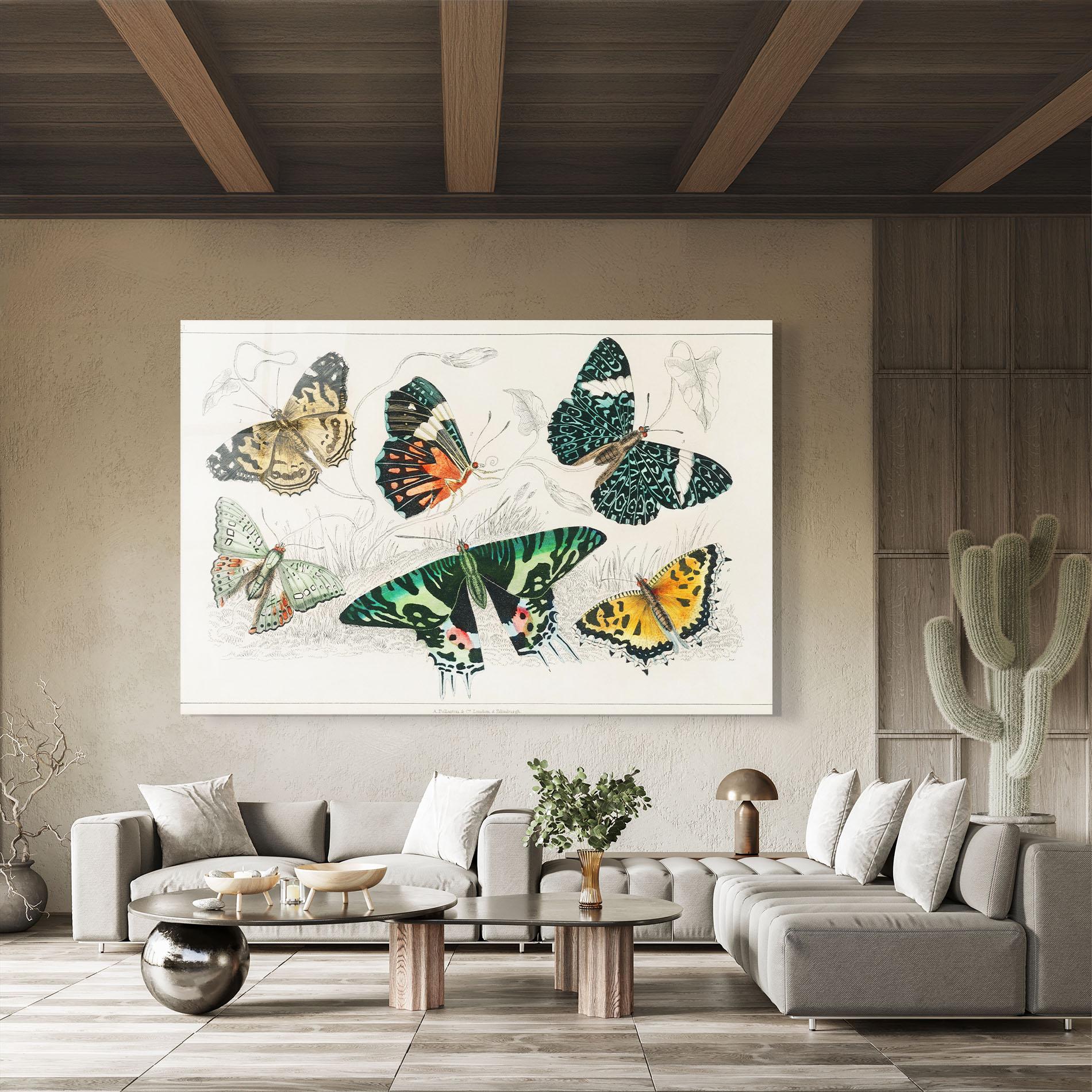 Tablou Sticla Butterfly Art mockup 8