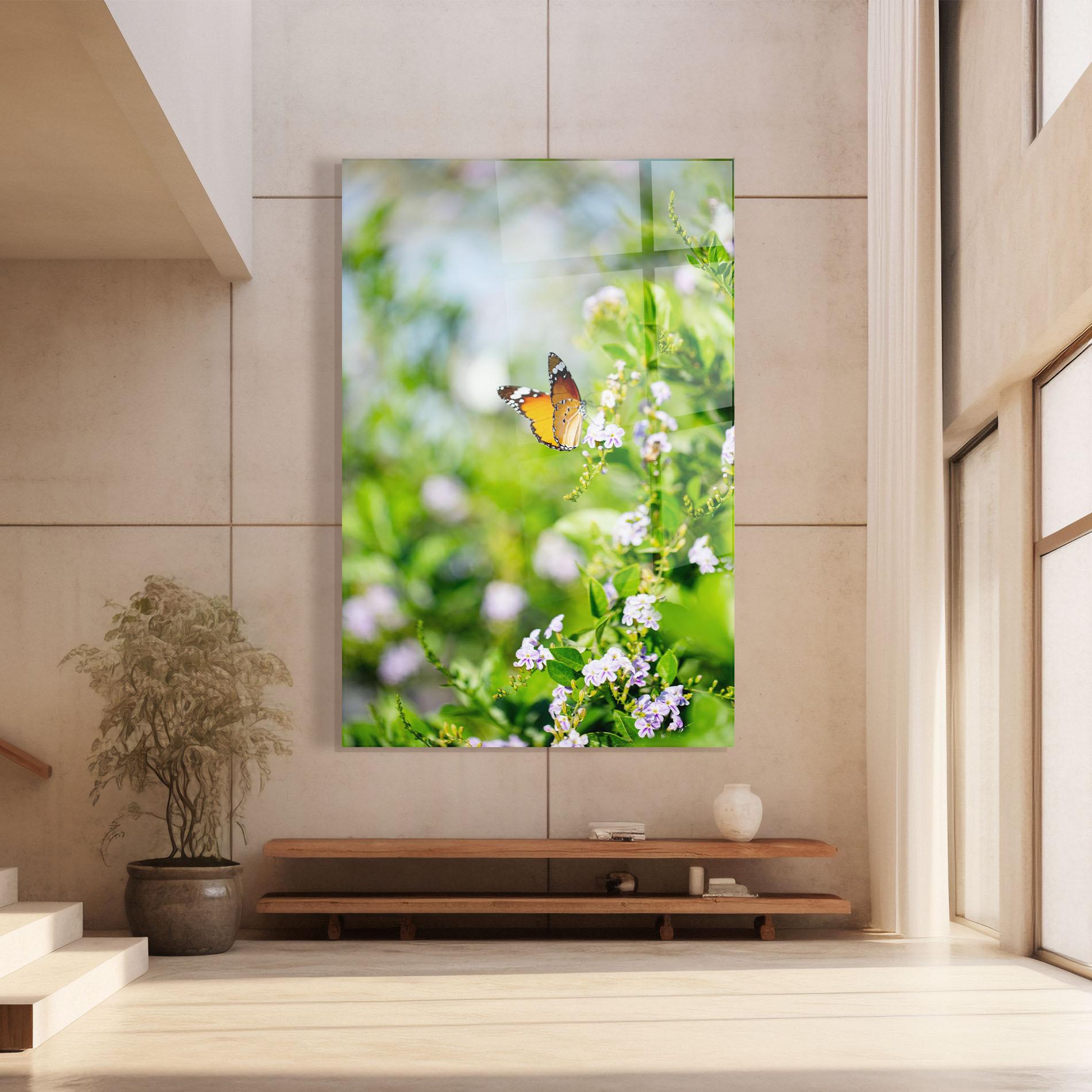 Tablou Sticla Little Orange Elephant mockup 8