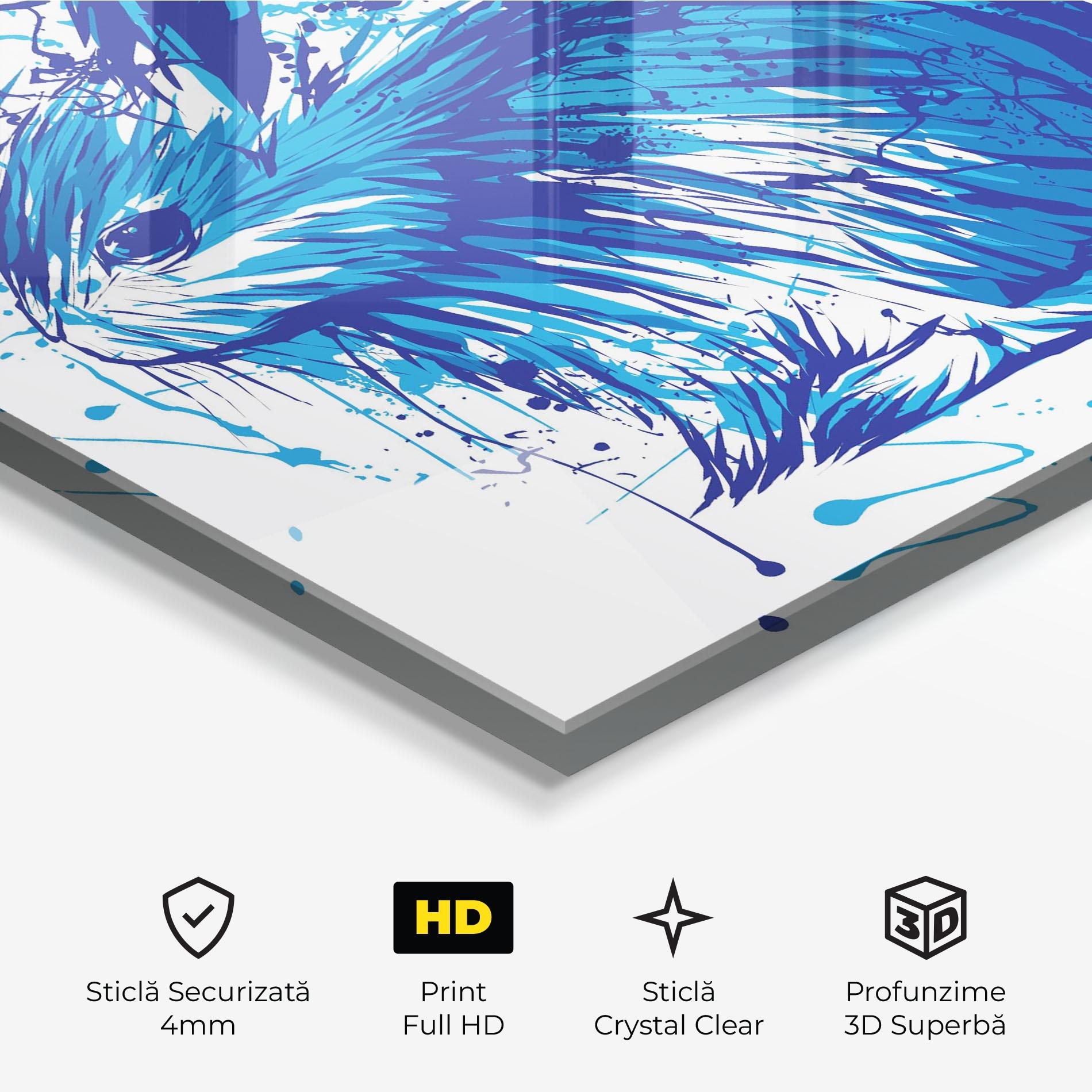 Tablou Sticla Blue Bunny mockup 3