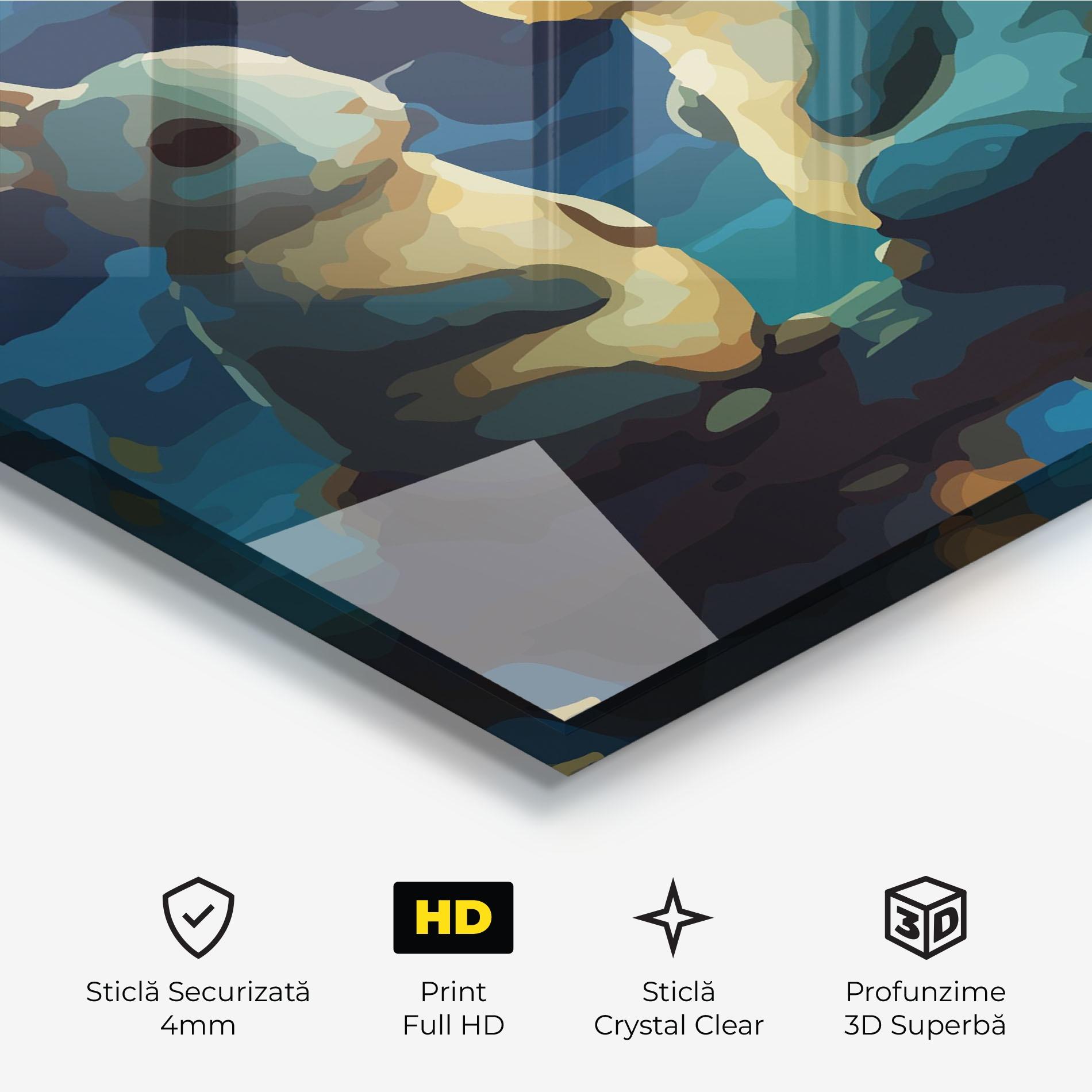 Tablou Sticla Full Moon Bunny mockup 3