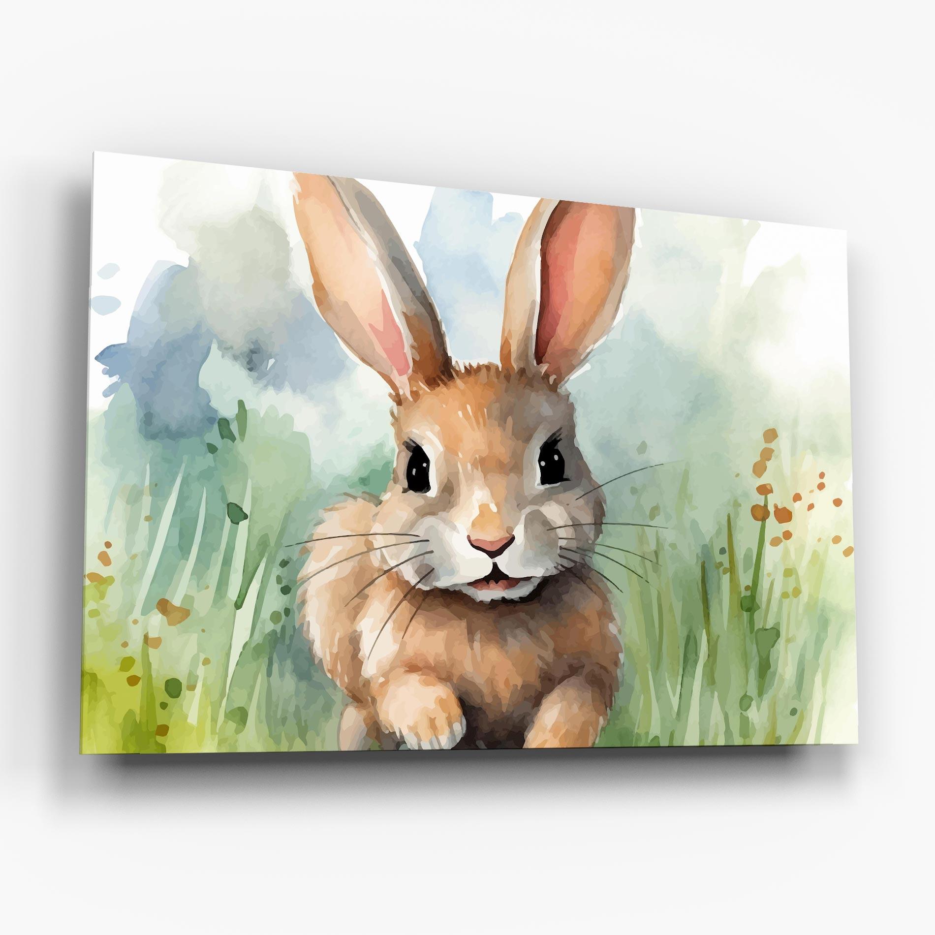Tablou Sticla Brown Cream Bunny mockup 6