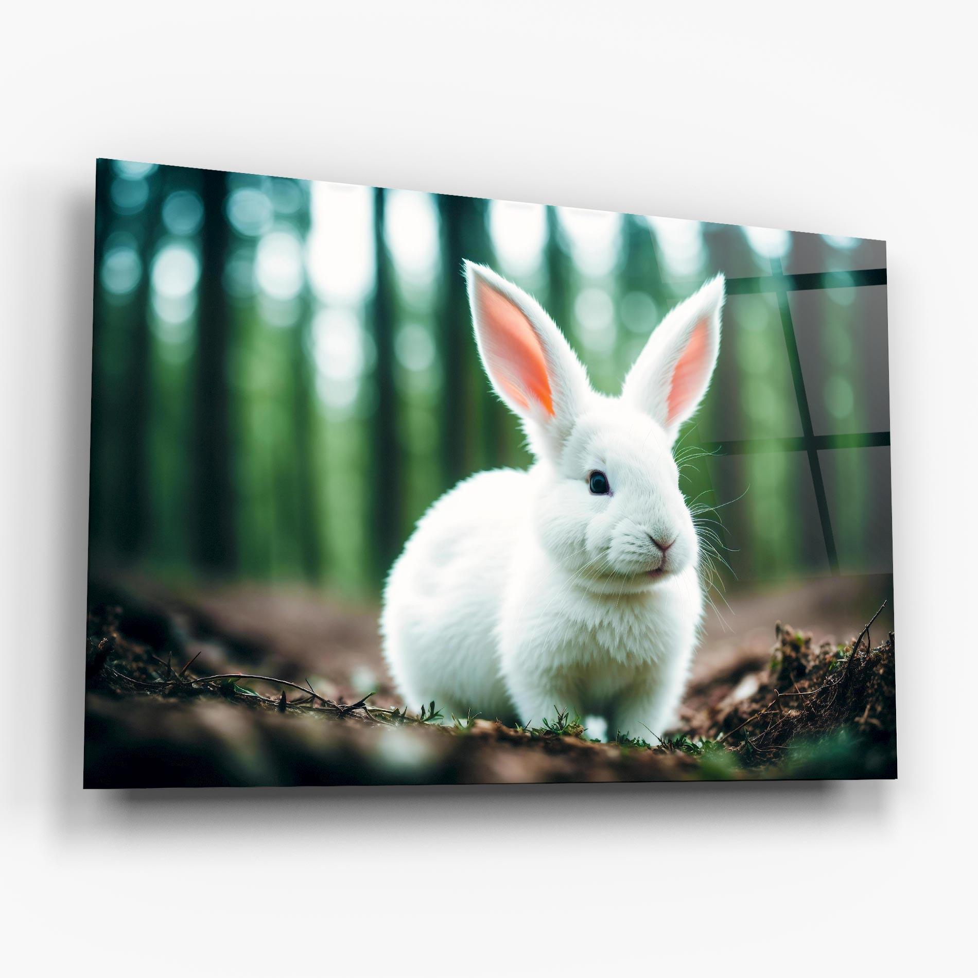 Tablou Sticla Forest Bunny mockup 6