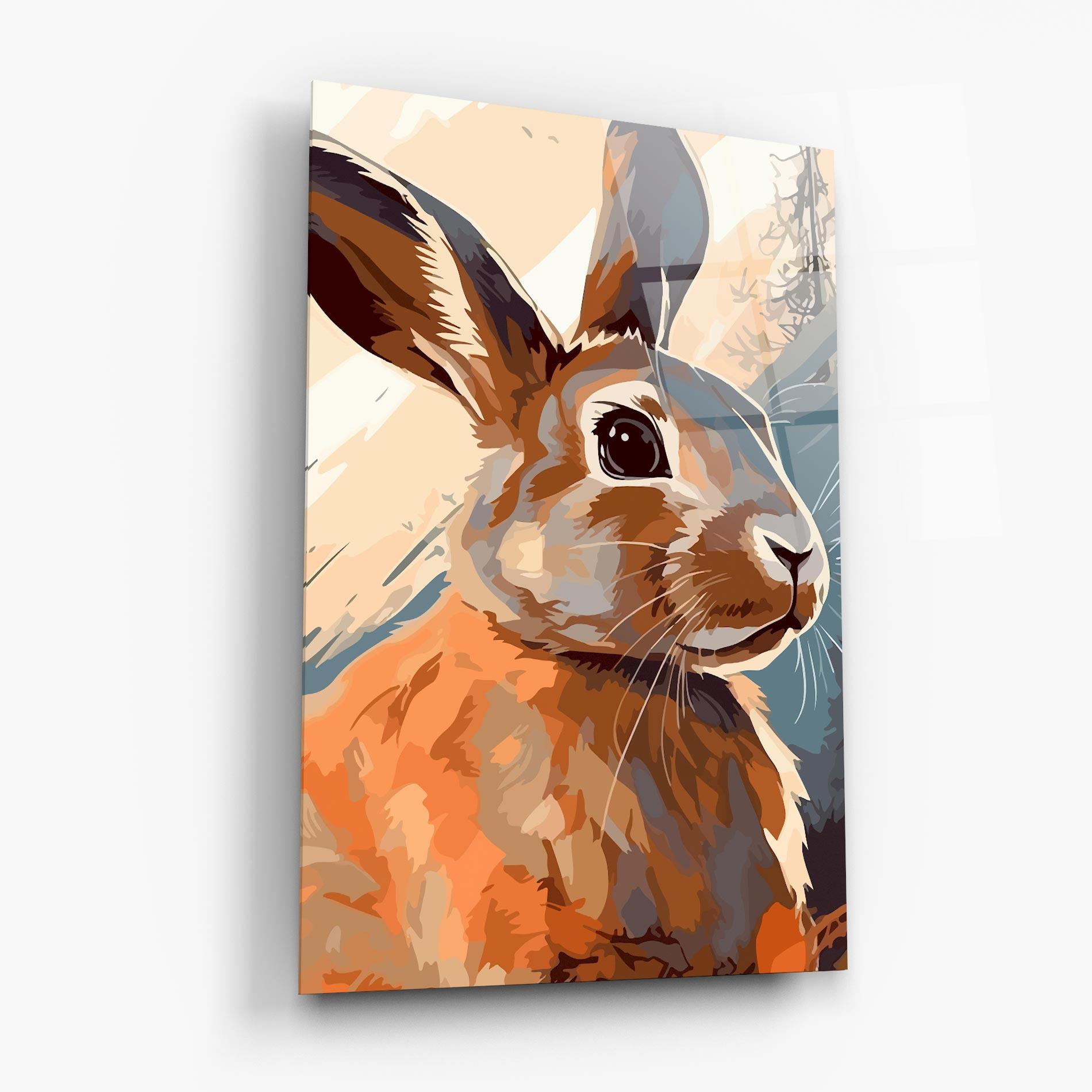 Tablou Sticla Anime Rabbit mockup 6