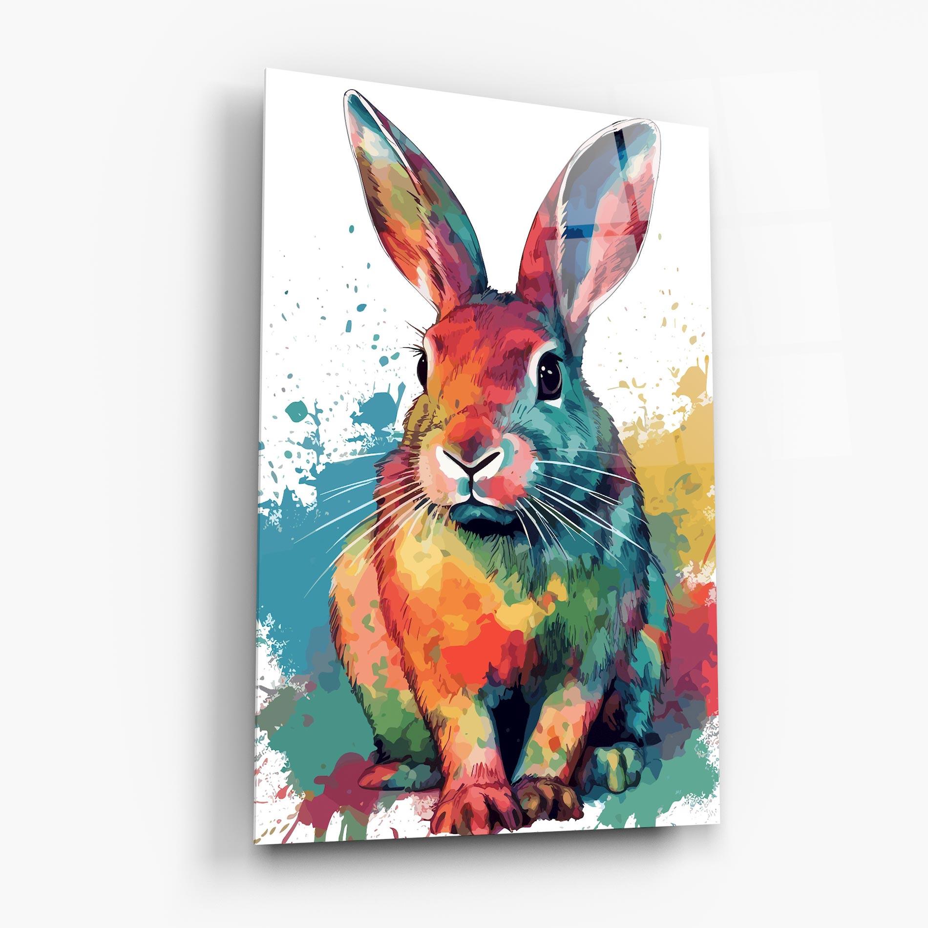 Tablou Sticla Brush Rabbit mockup 6