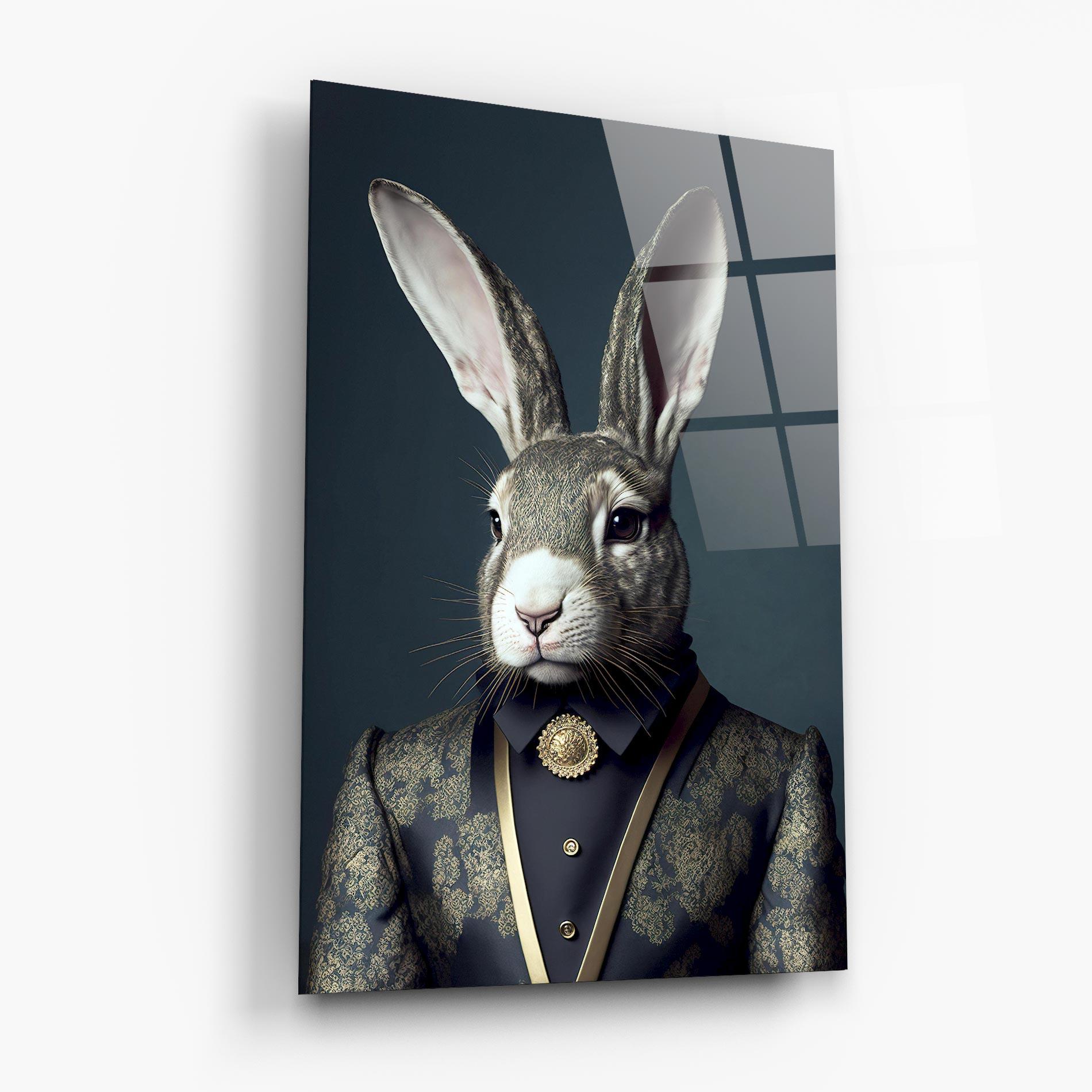 Tablou Sticla Elegant Rabbit mockup 6