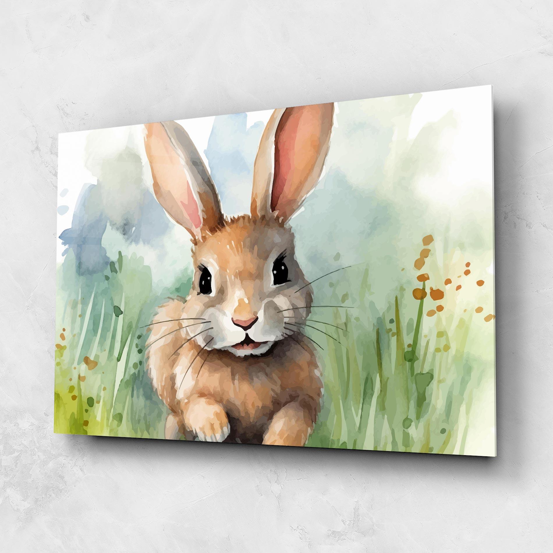 Tablou Sticla Brown Cream Bunny mockup 1