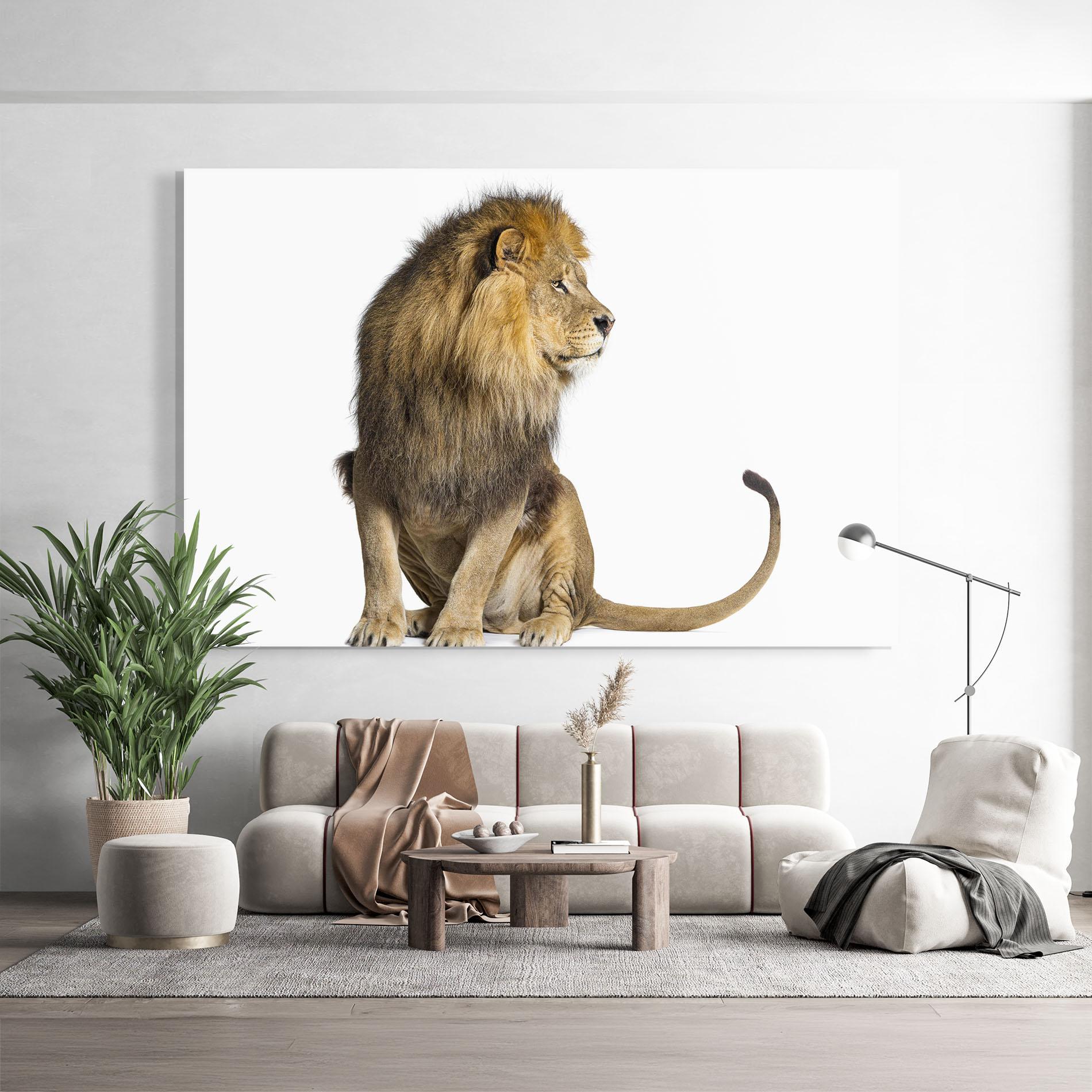 Tablou Sticla Big Lion mockup 9