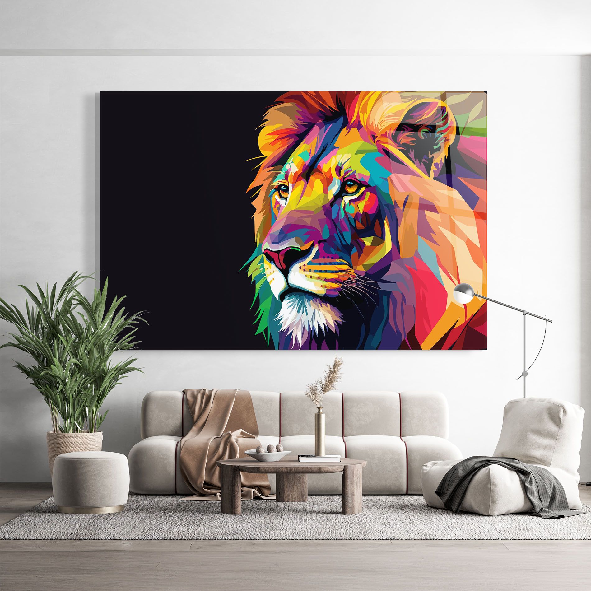 Colorful Lion mockup 9