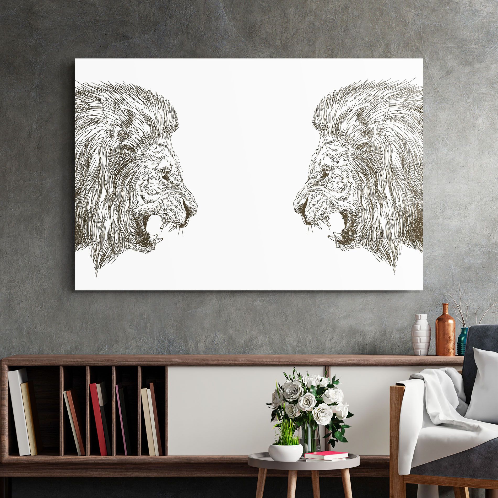 Lion For Text mockup 2