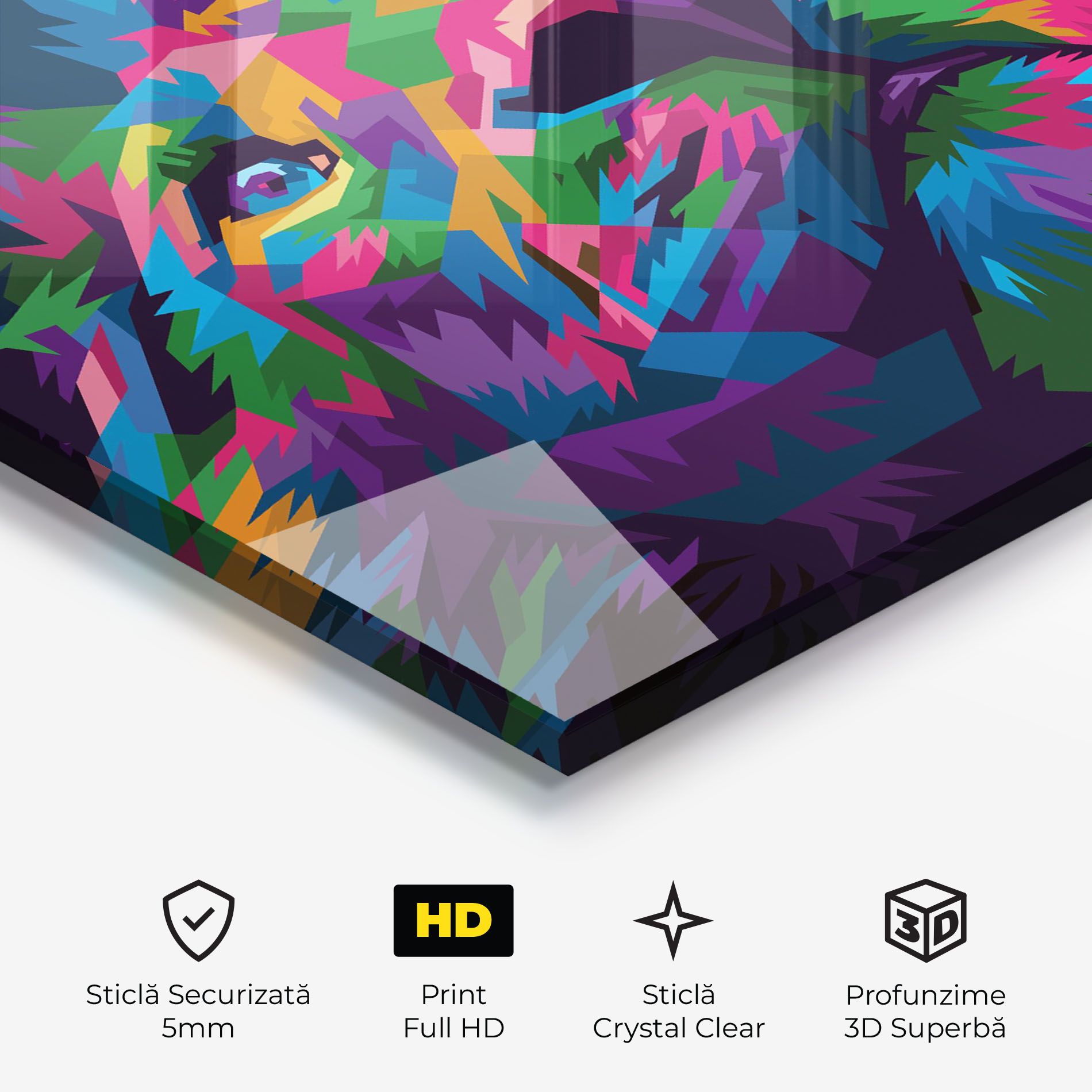 Cute Color Lion mockup 3