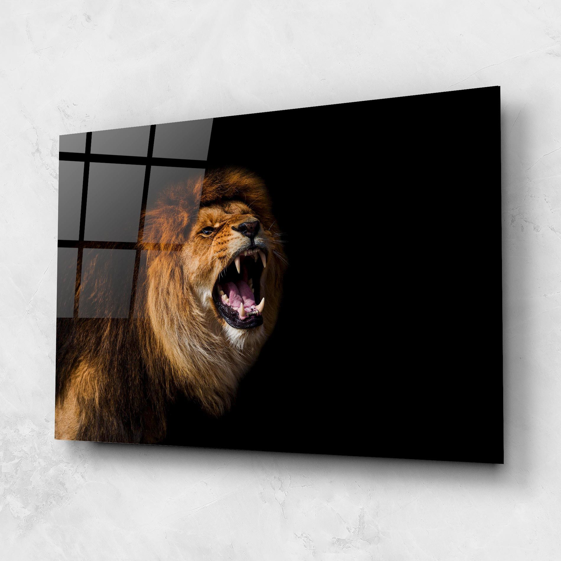 Beautiful Lion Portrait mockup 1
