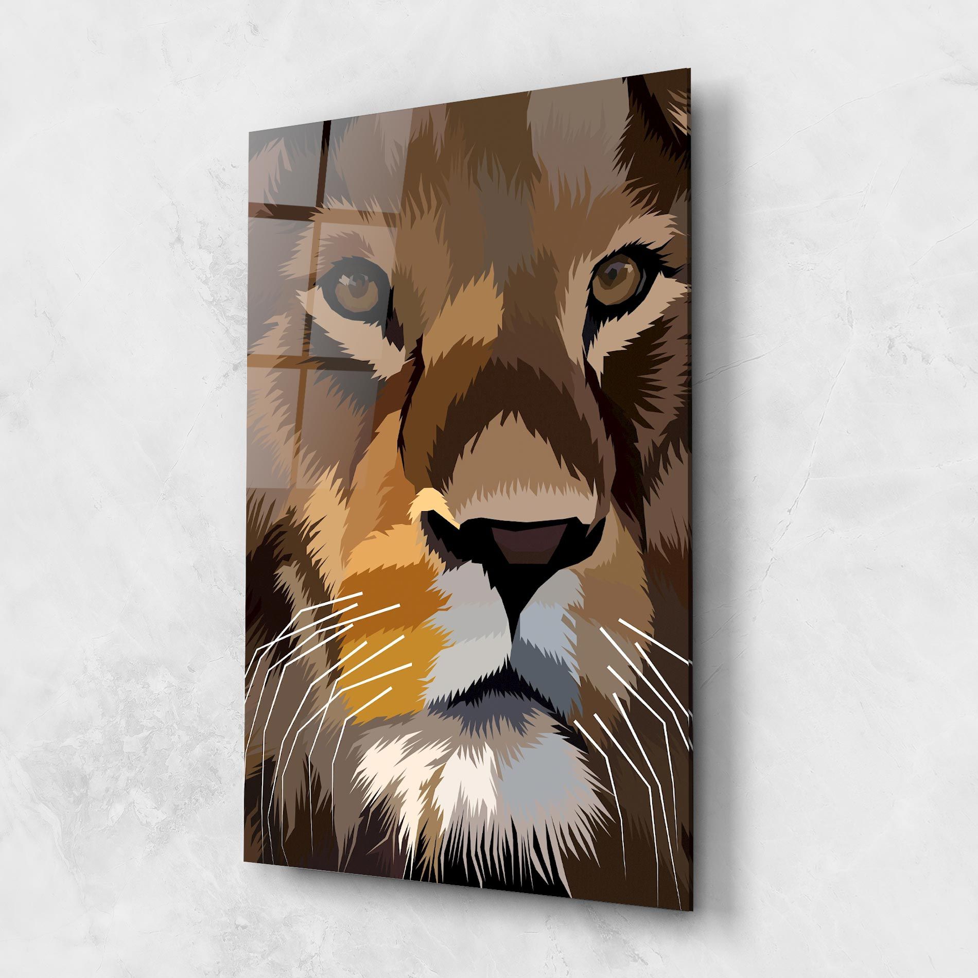 Cute Lion Art mockup 1