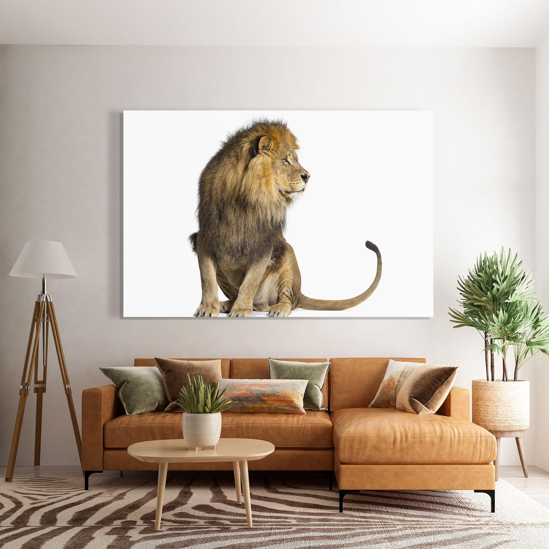 Tablou Sticla Big Lion mockup 7