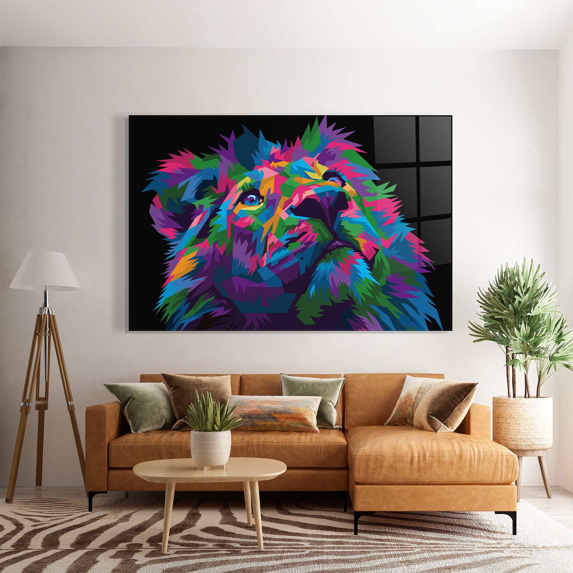 Cute Color Lion mockup 7