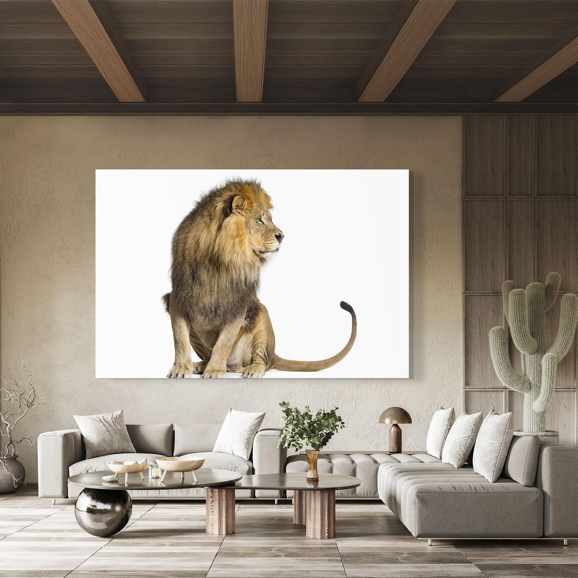 Tablou Sticla Big Lion mockup 8