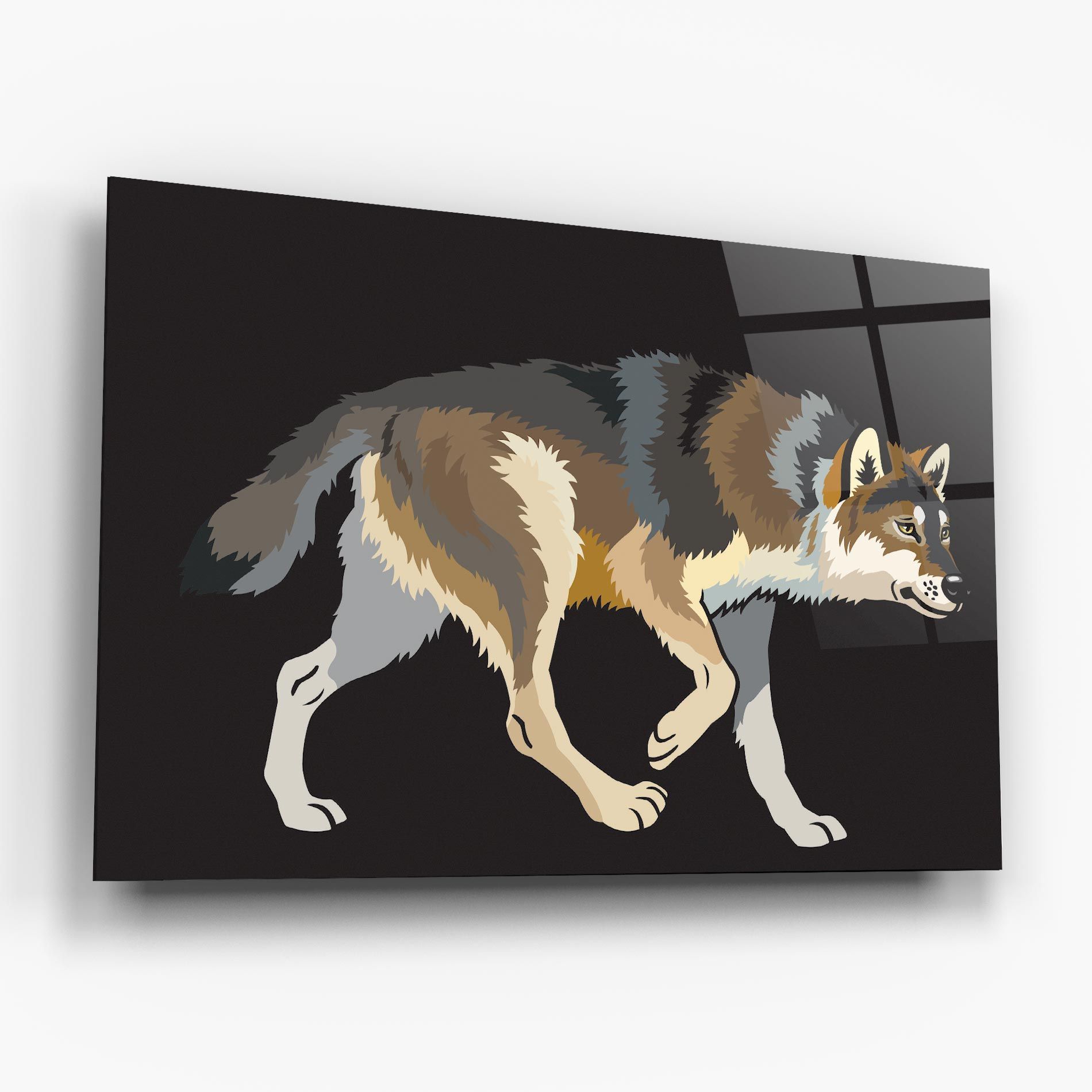 Cartoon Wolf mockup 6