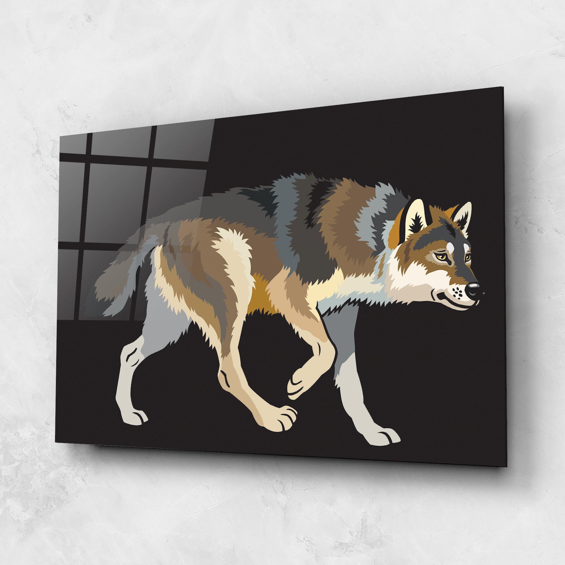 Cartoon Wolf mockup 1