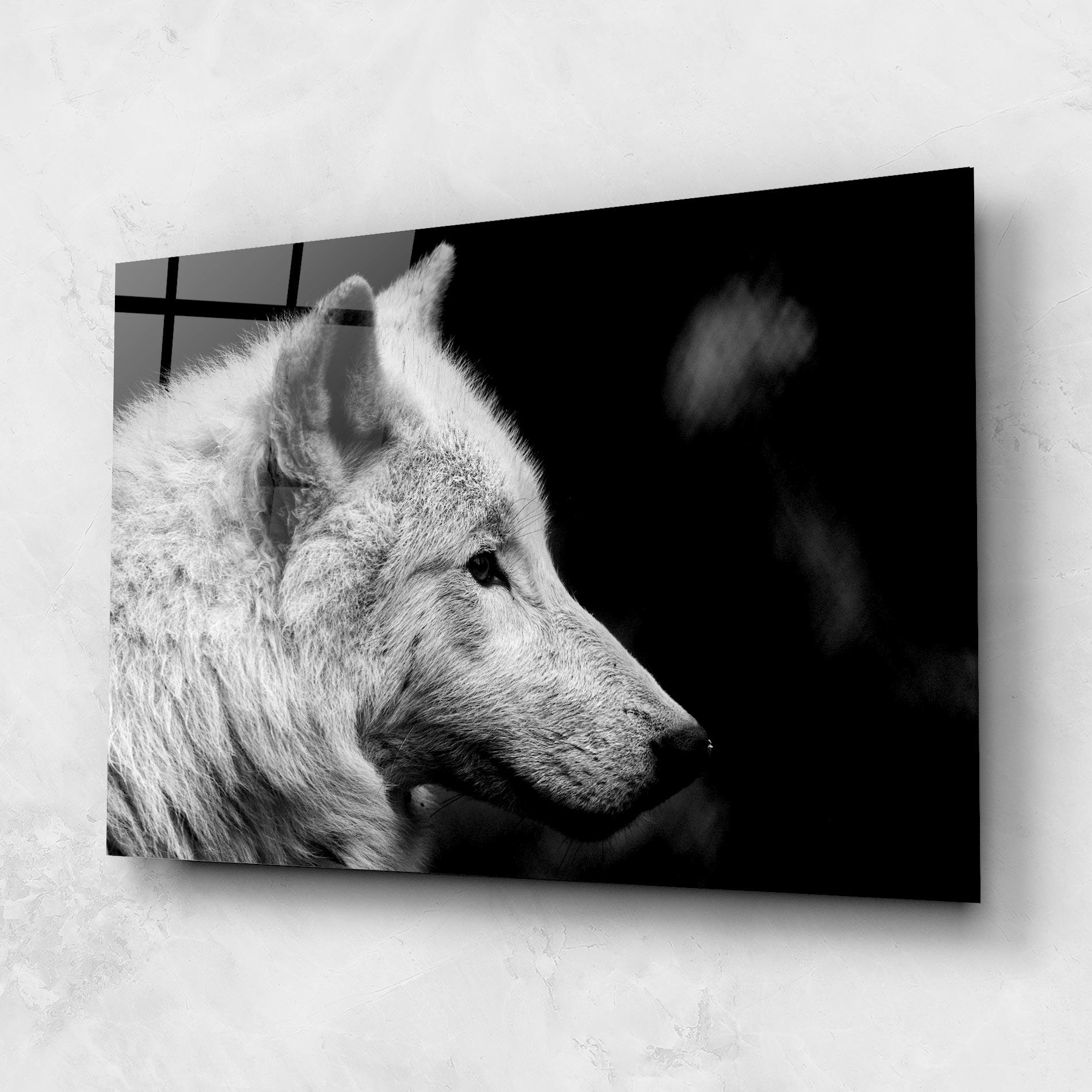 Tablou Sticla Grey Wolf mockup 1