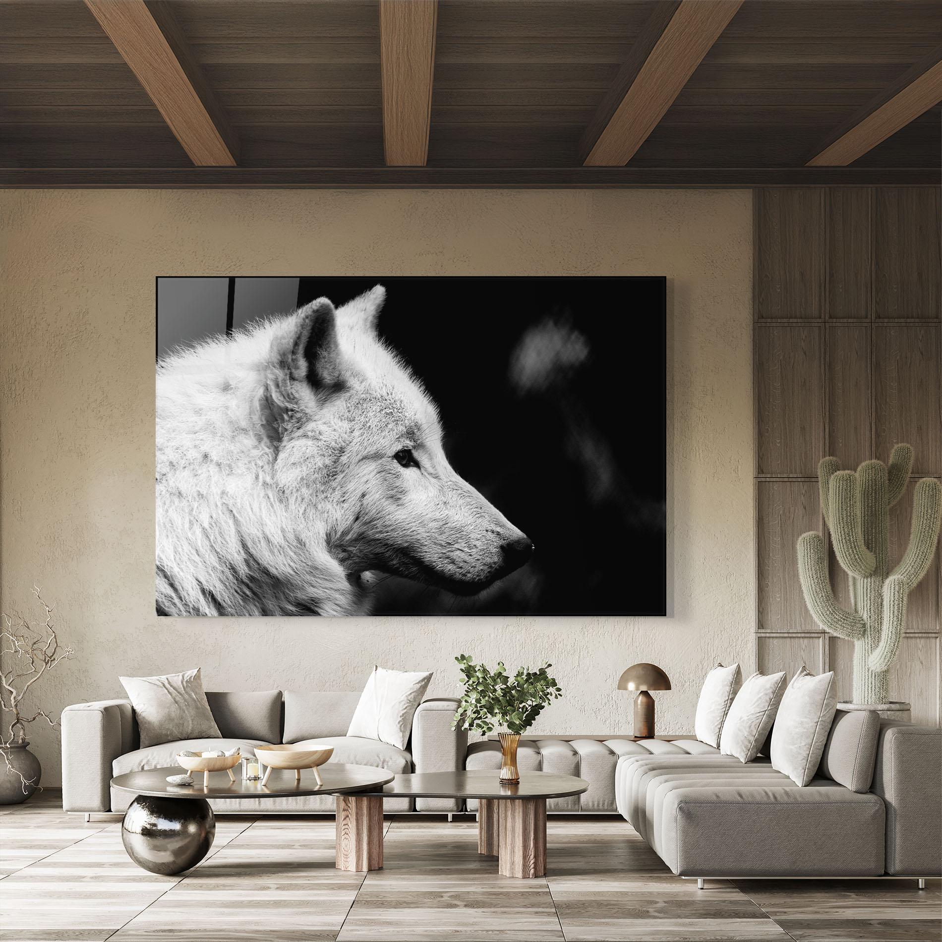 Tablou Sticla Grey Wolf mockup 8
