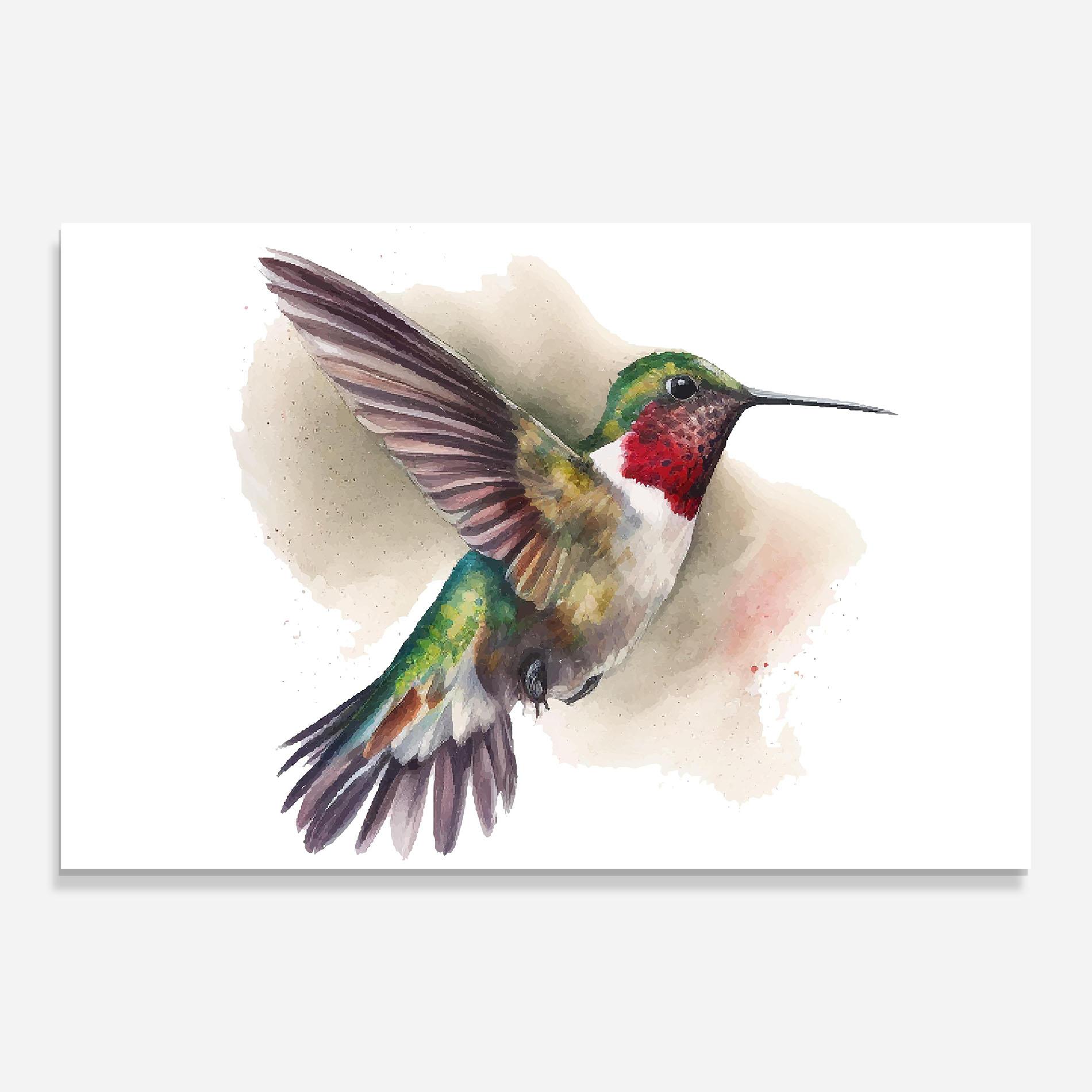 Tablou Sticla Beautiful Bird mockup 0