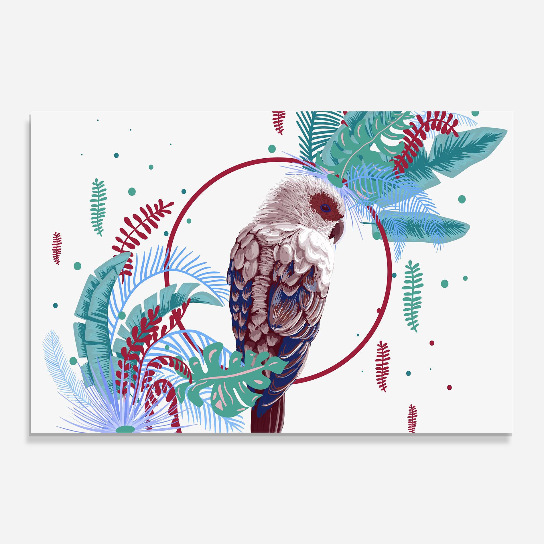 Tablou Sticla Bright Bird mockup 0