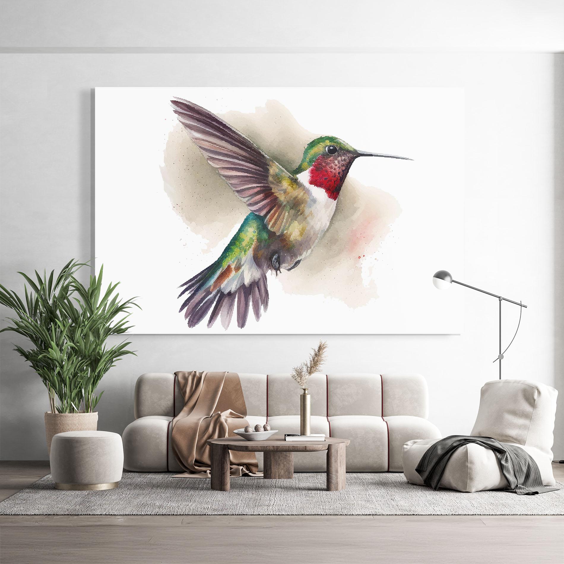 Tablou Sticla Beautiful Bird mockup 9